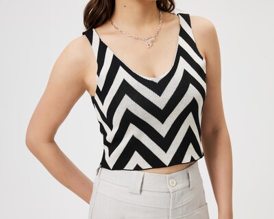 Foto 4 | Crop Top Savana a Rayas para Mujer