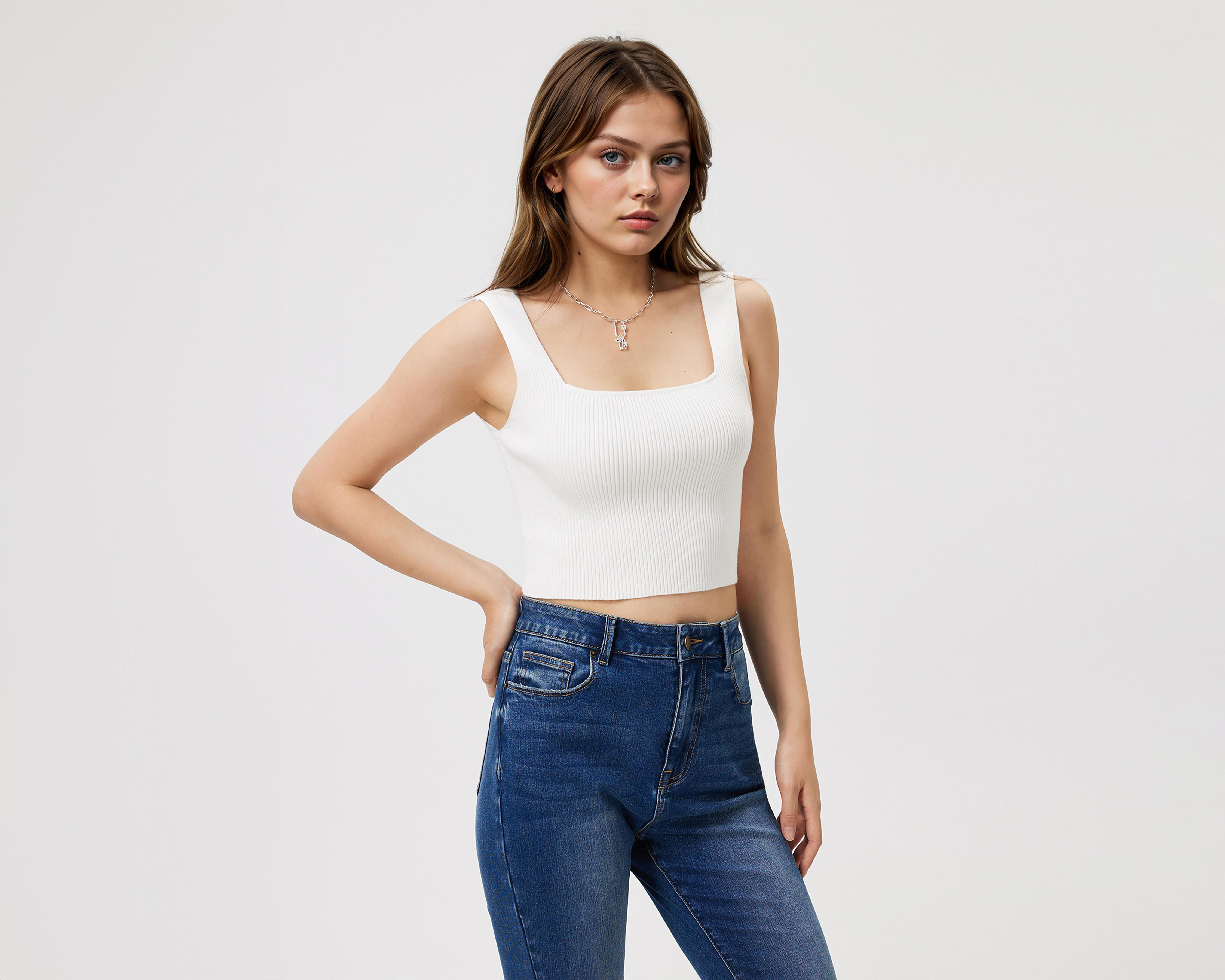 Foto 2 | Crop Top Savana sin Mangas para Mujer