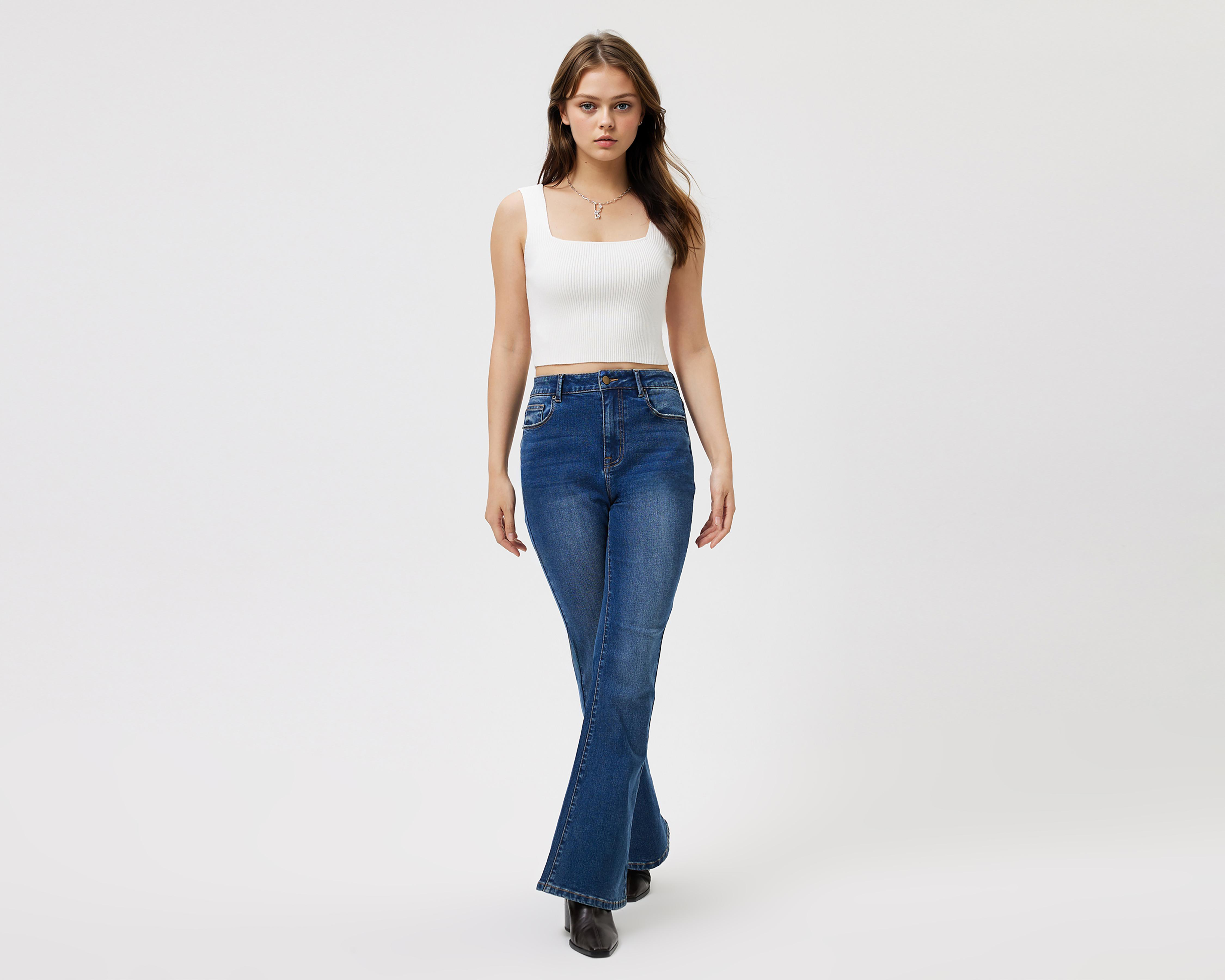 Foto 5 | Crop Top Savana sin Mangas para Mujer