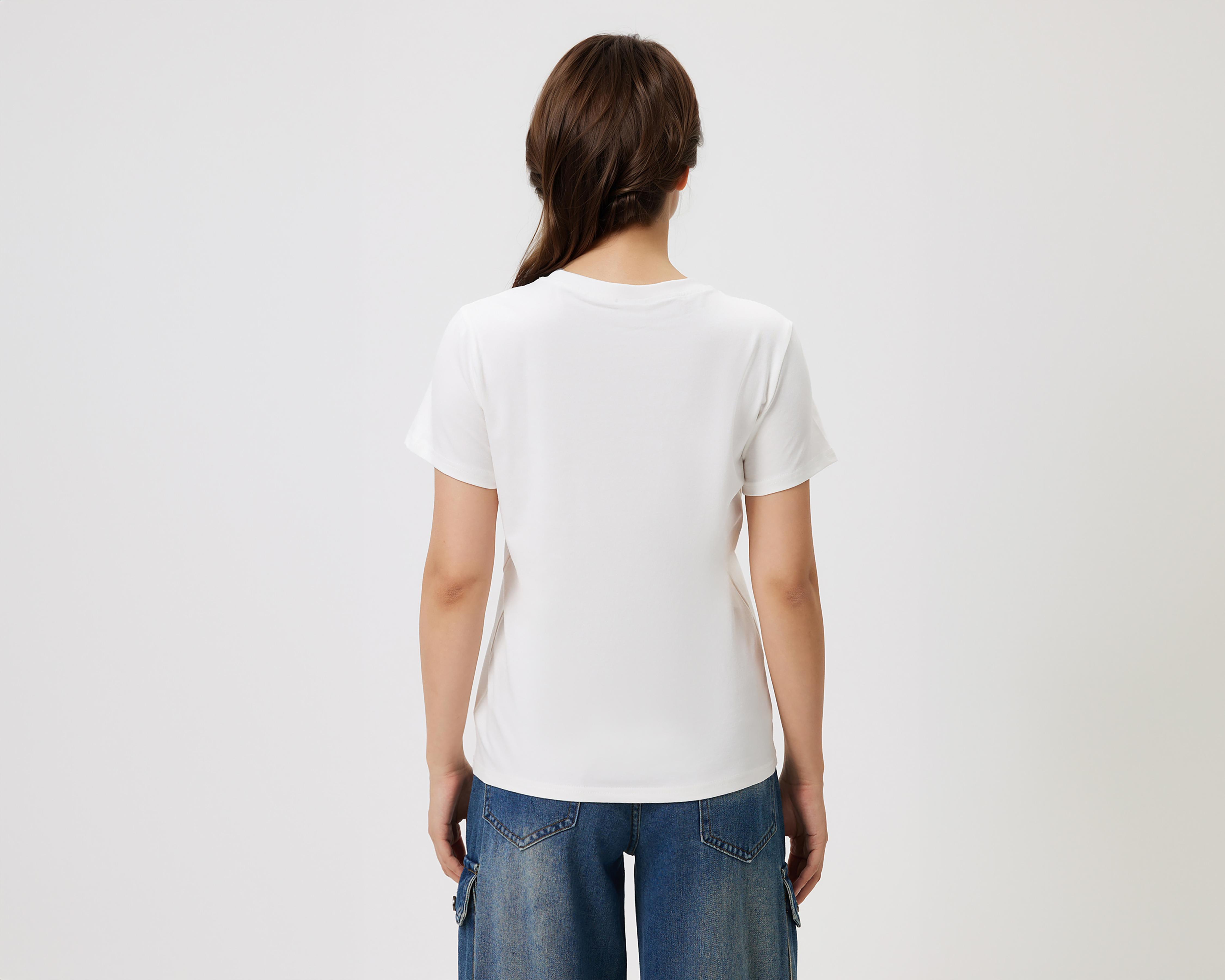 Foto 4 pulgar | Playera Savana Manga Corta para Mujer