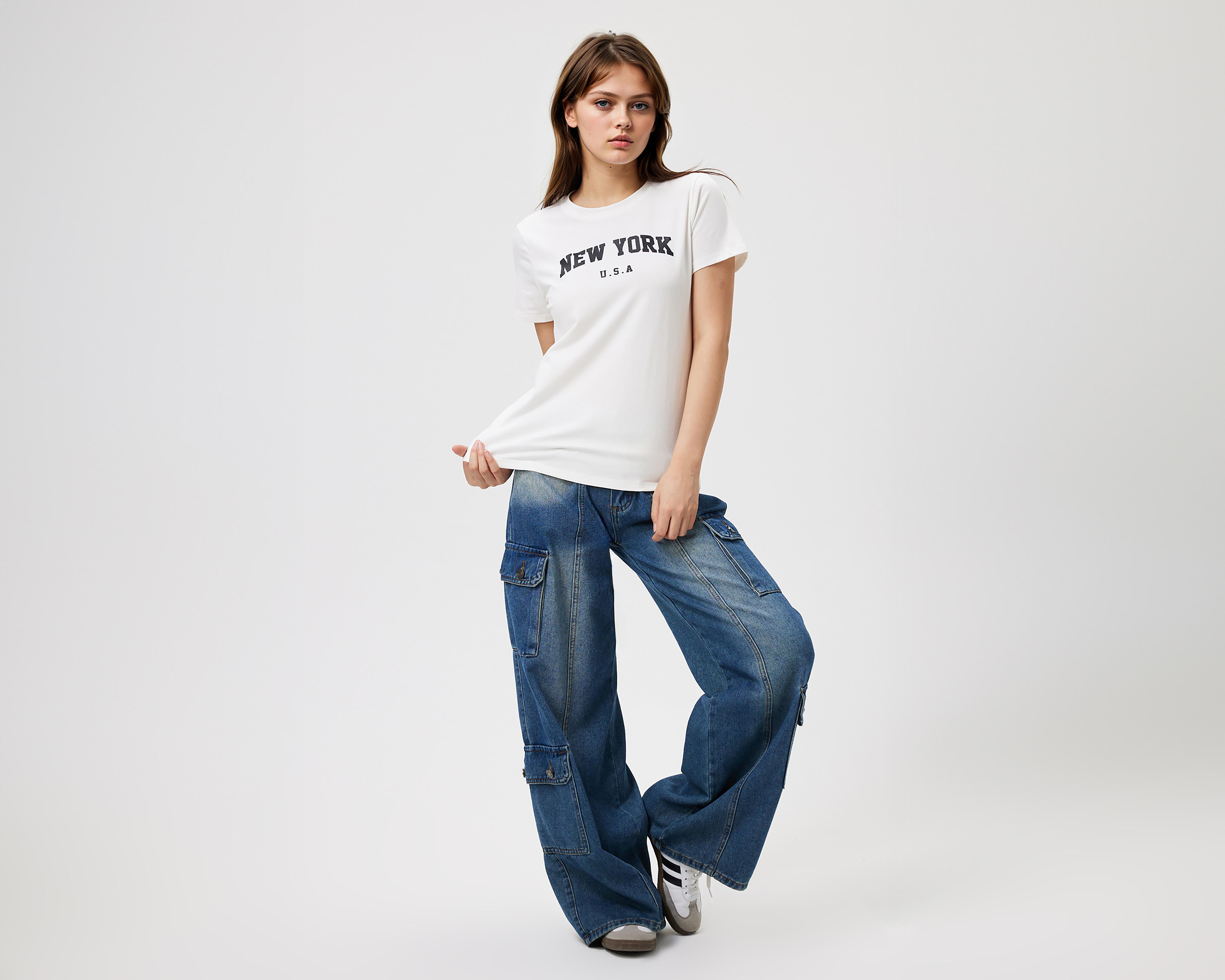Foto 6 pulgar | Playera Savana Manga Corta para Mujer