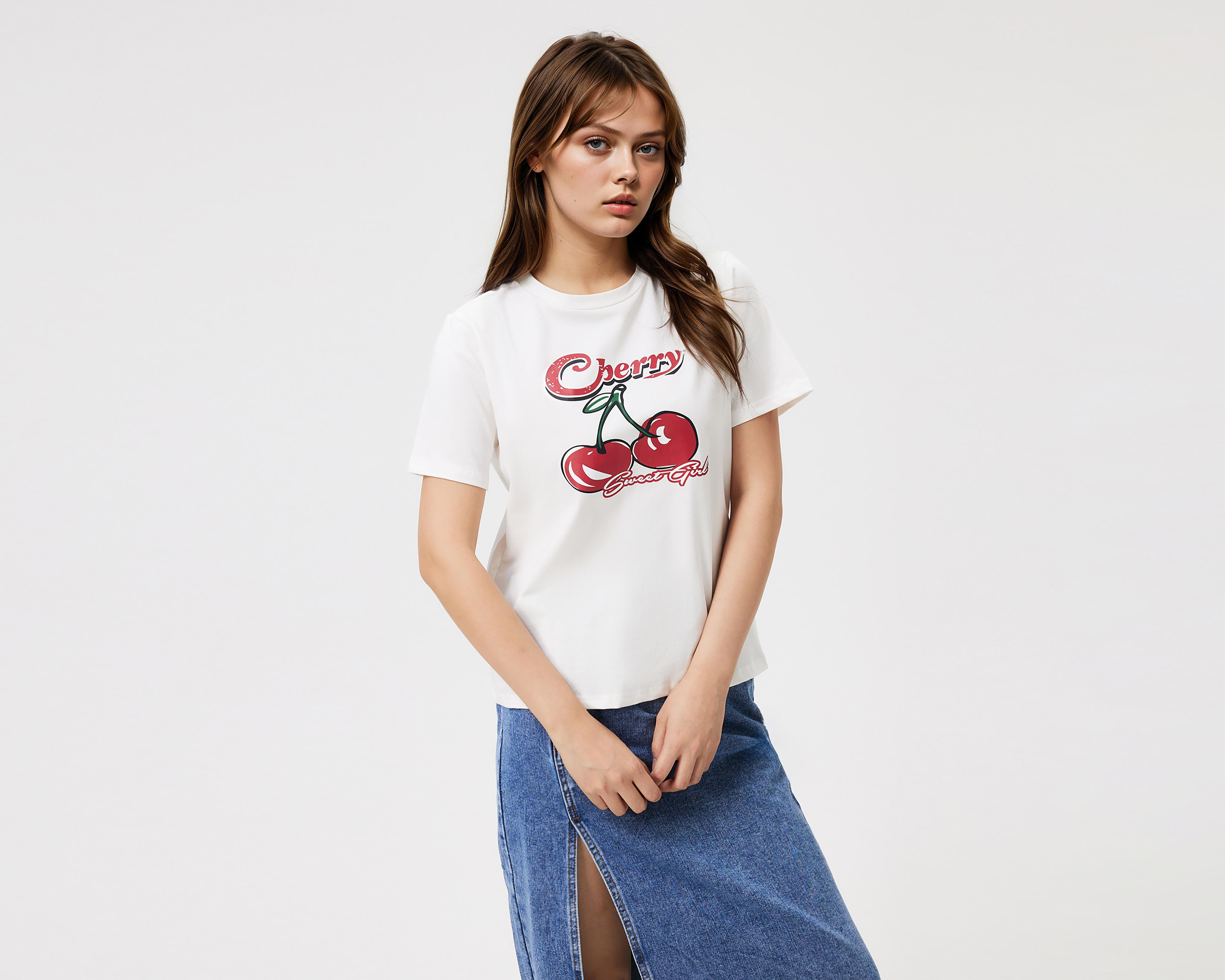 Foto 1 | Playera Savana Manga Corta para Mujer