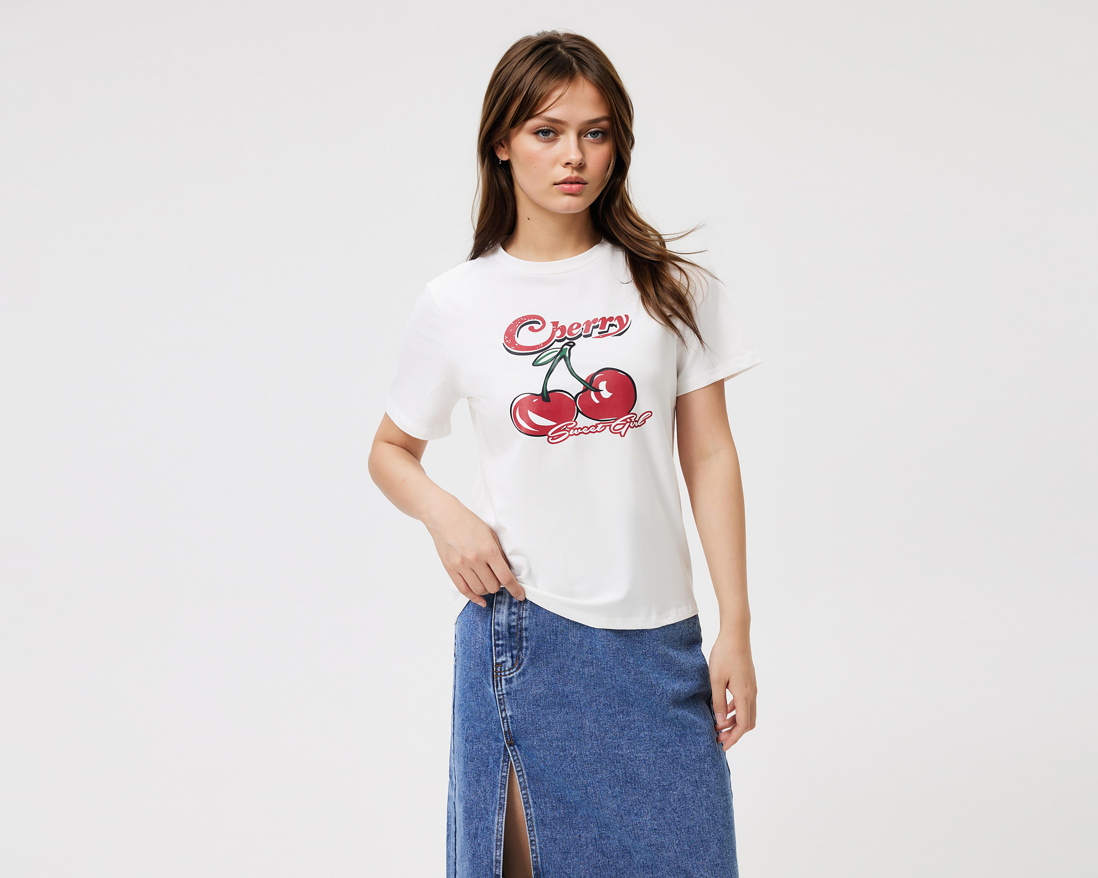 Foto 3 pulgar | Playera Savana Manga Corta para Mujer