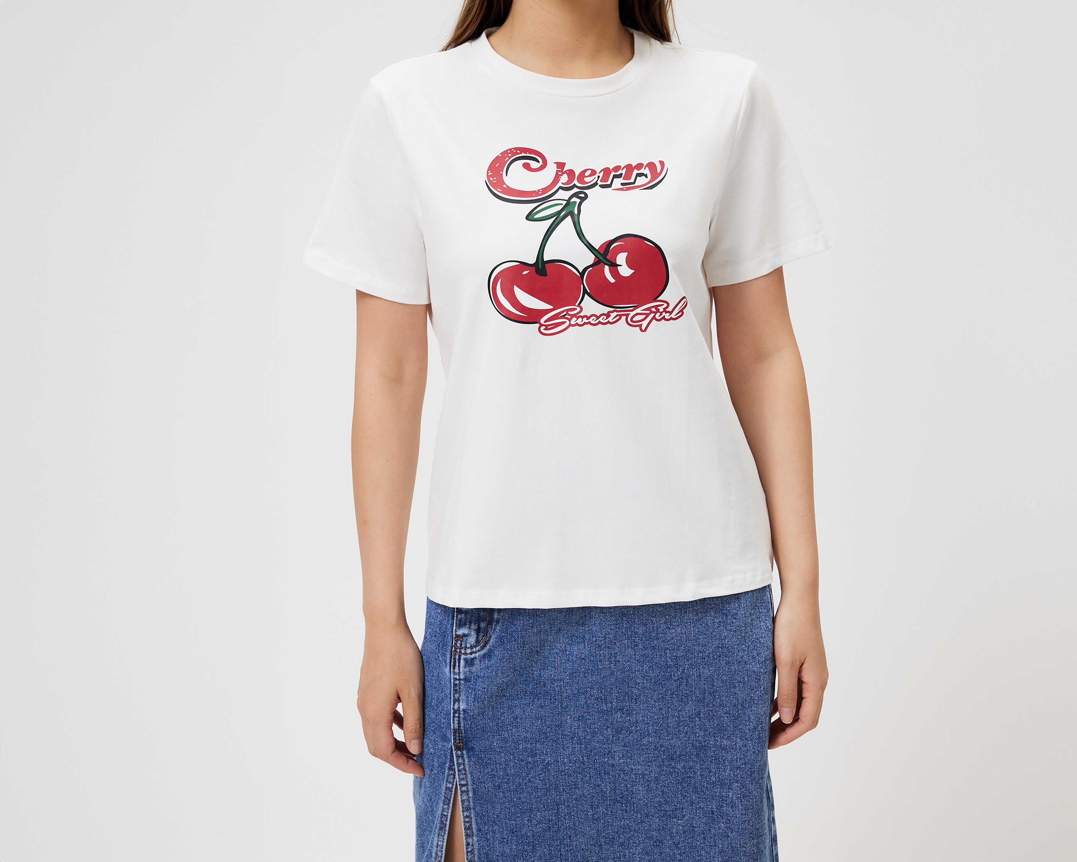 Foto 5 pulgar | Playera Savana Manga Corta para Mujer