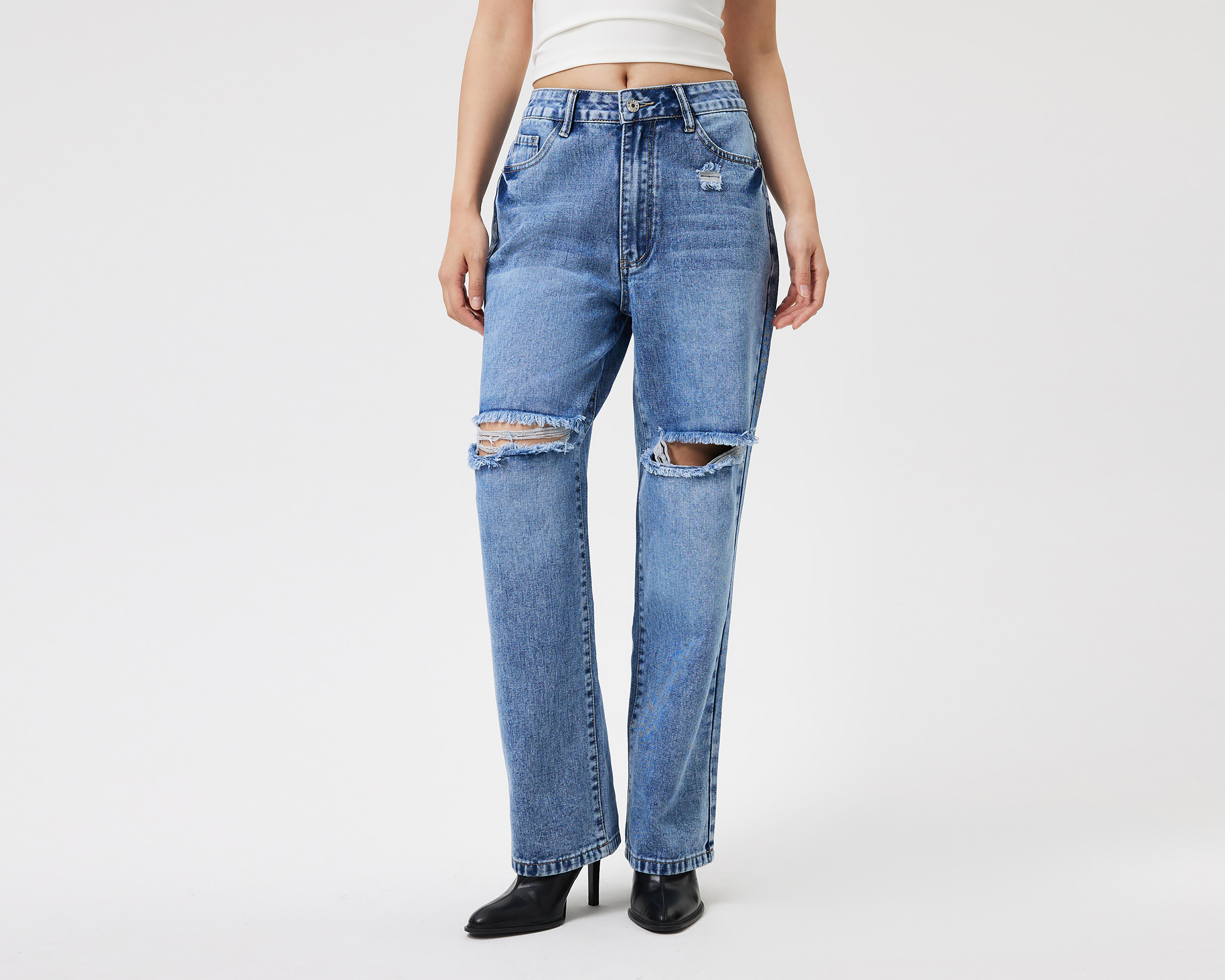 Foto 2 pulgar | Jeans Flare Savana para Mujer