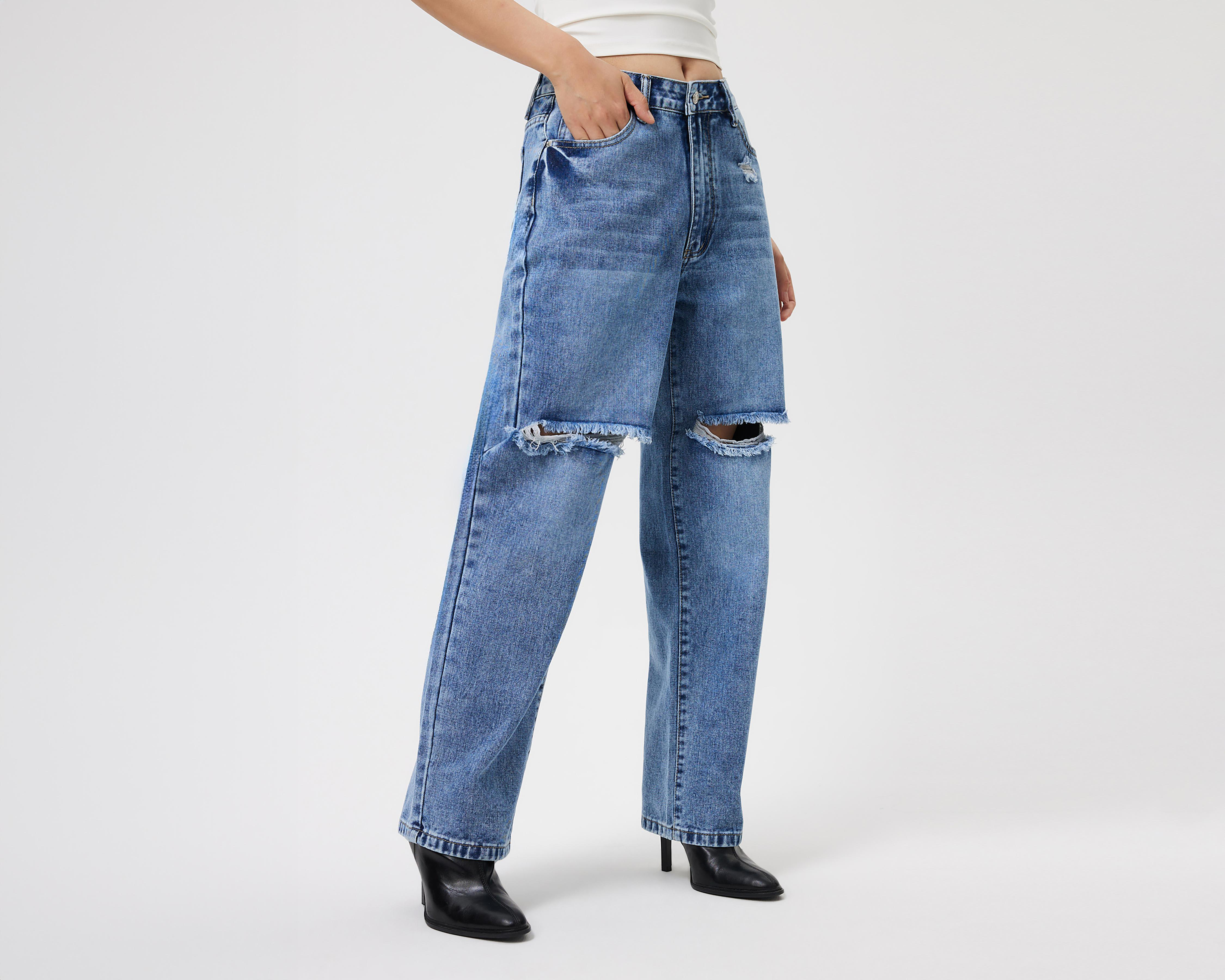 Foto 3 pulgar | Jeans Flare Savana para Mujer