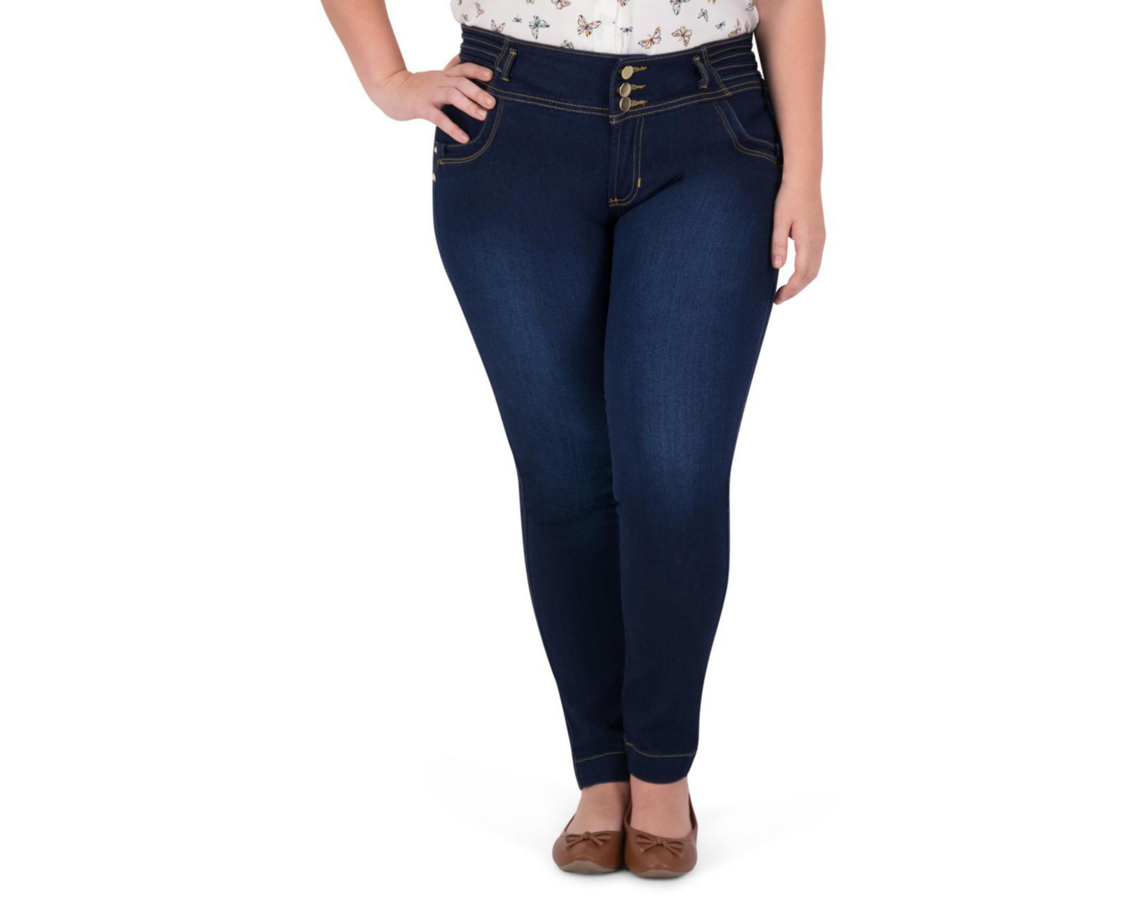 Foto 4 | Jeans Skinny Fit Sahara para Mujer