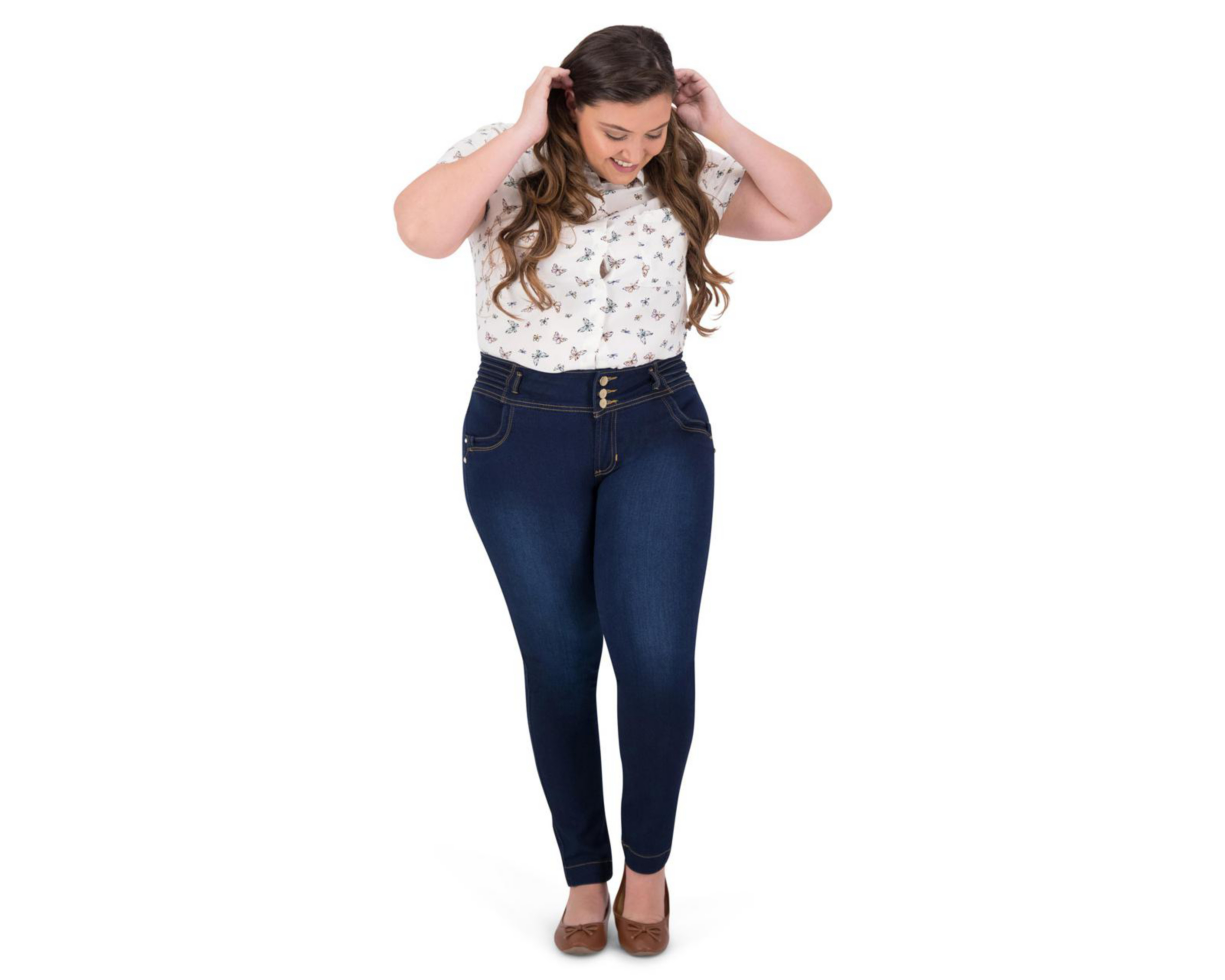 Foto 6 pulgar | Jeans Skinny Fit Sahara para Mujer
