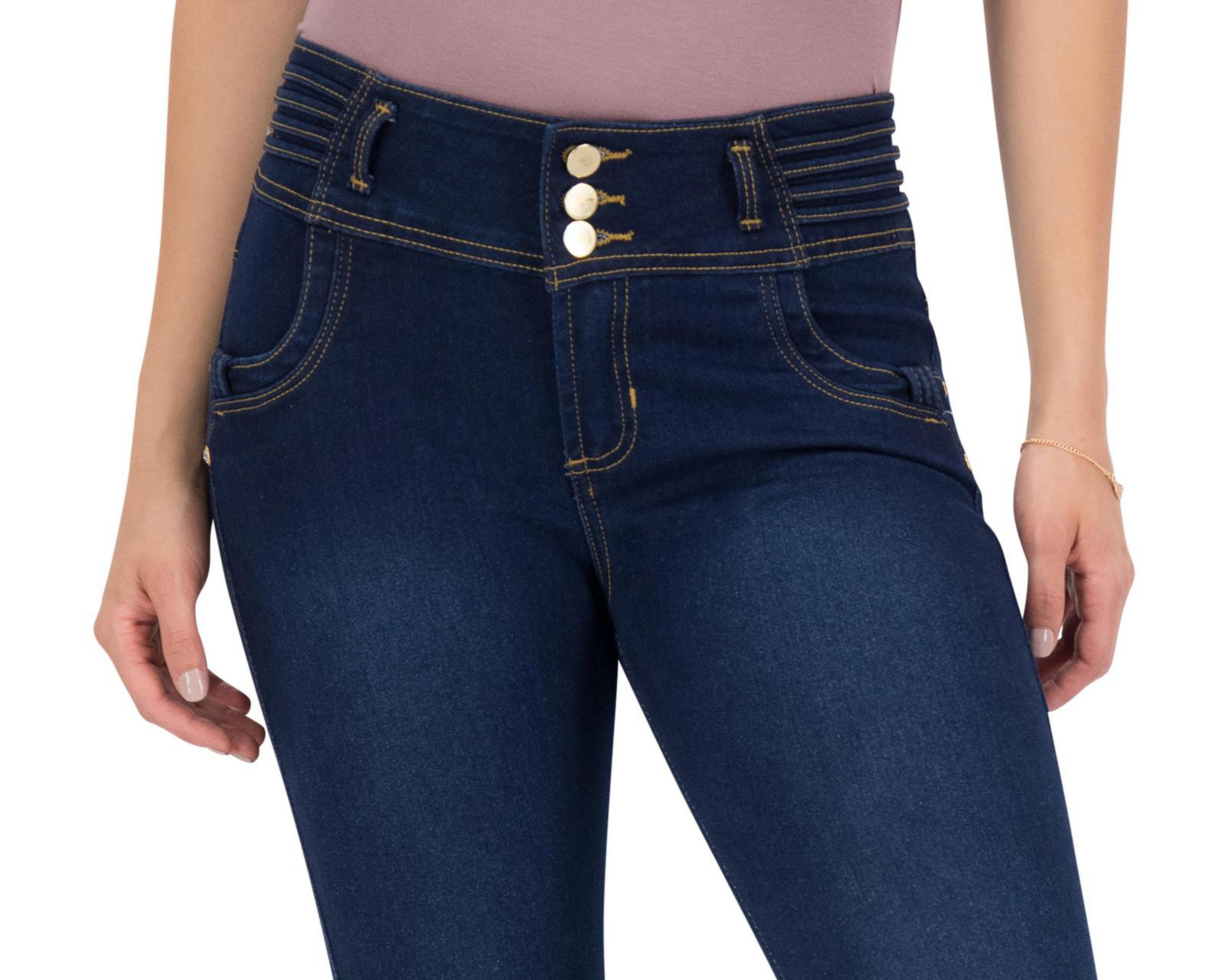 Foto 7 | Jeans Skinny Fit Sahara para Mujer
