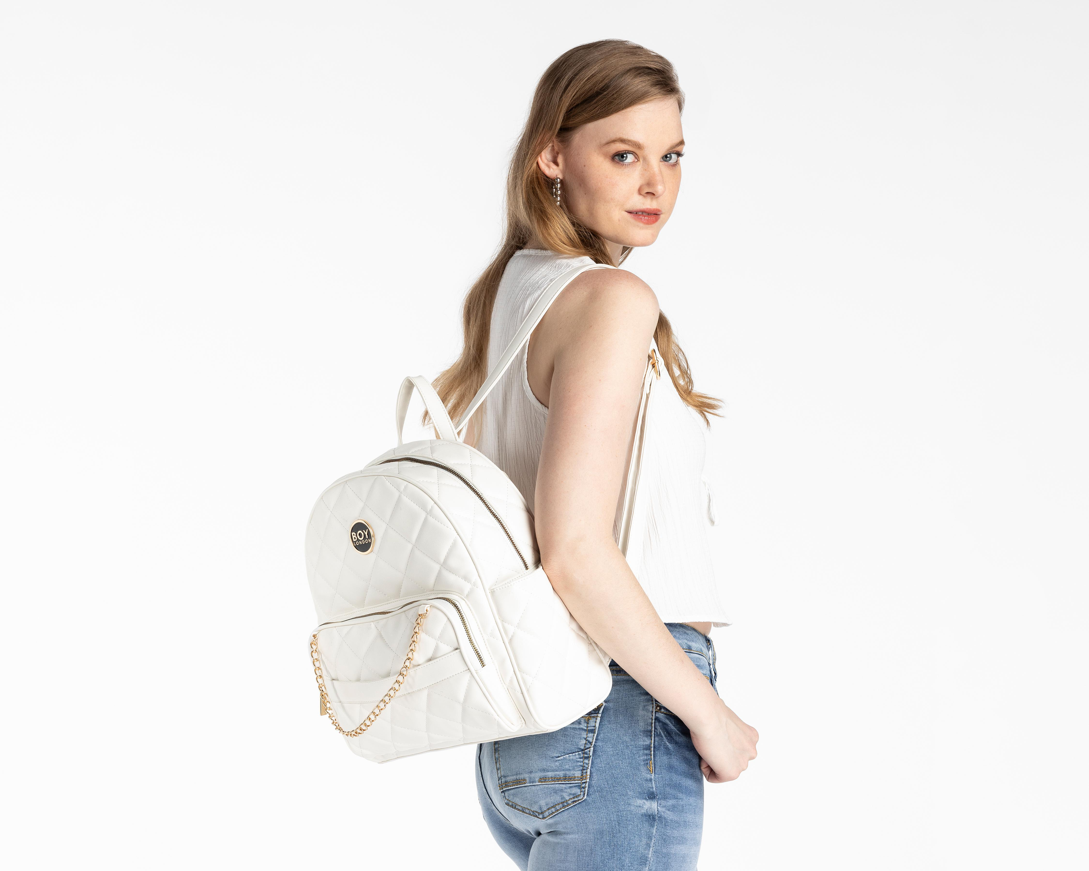 Foto 7 pulgar | Mochila Boy London Blanca