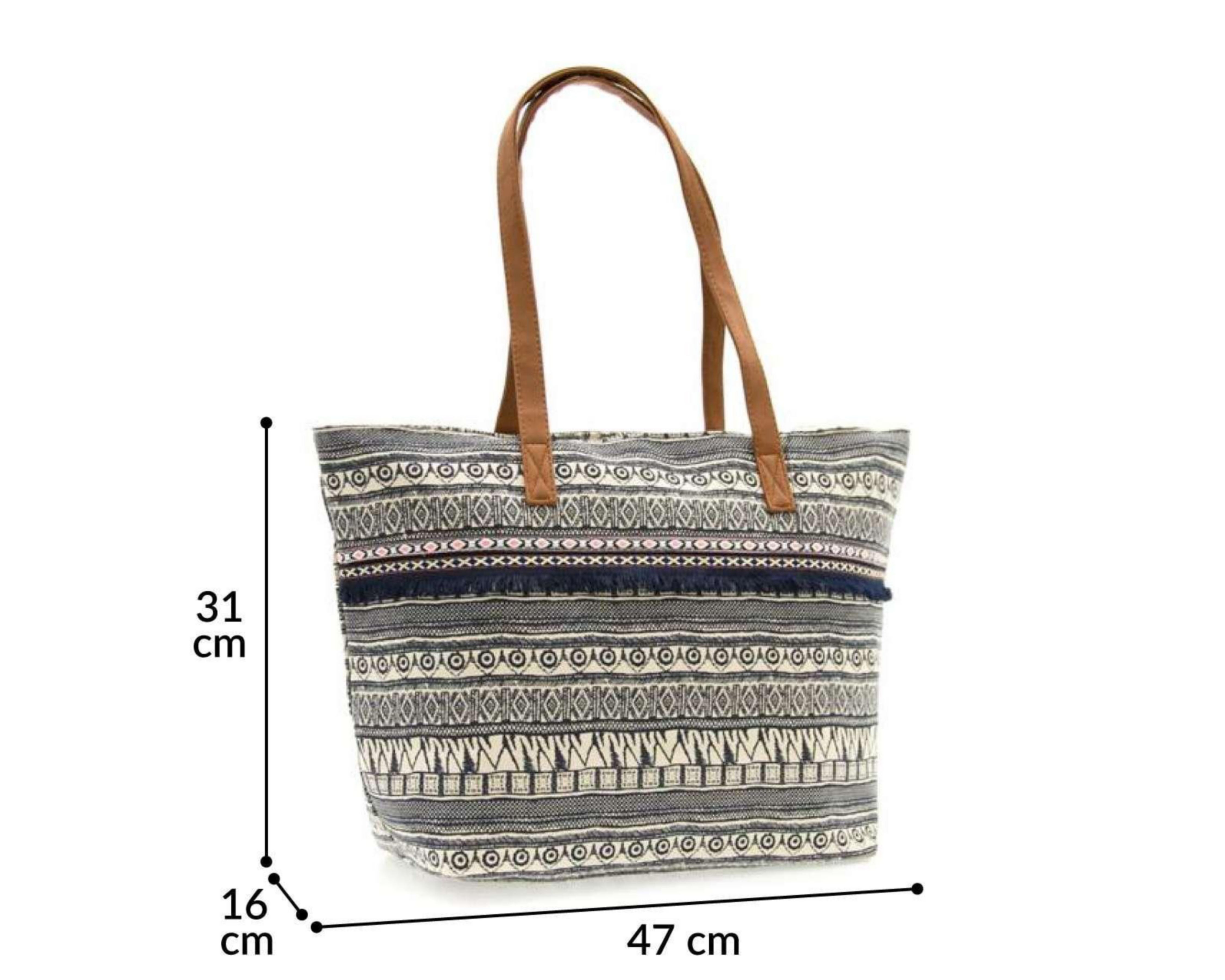 Foto 6 pulgar | Bolsa de Hombro con Estampado marca Rio Beach para Mujer