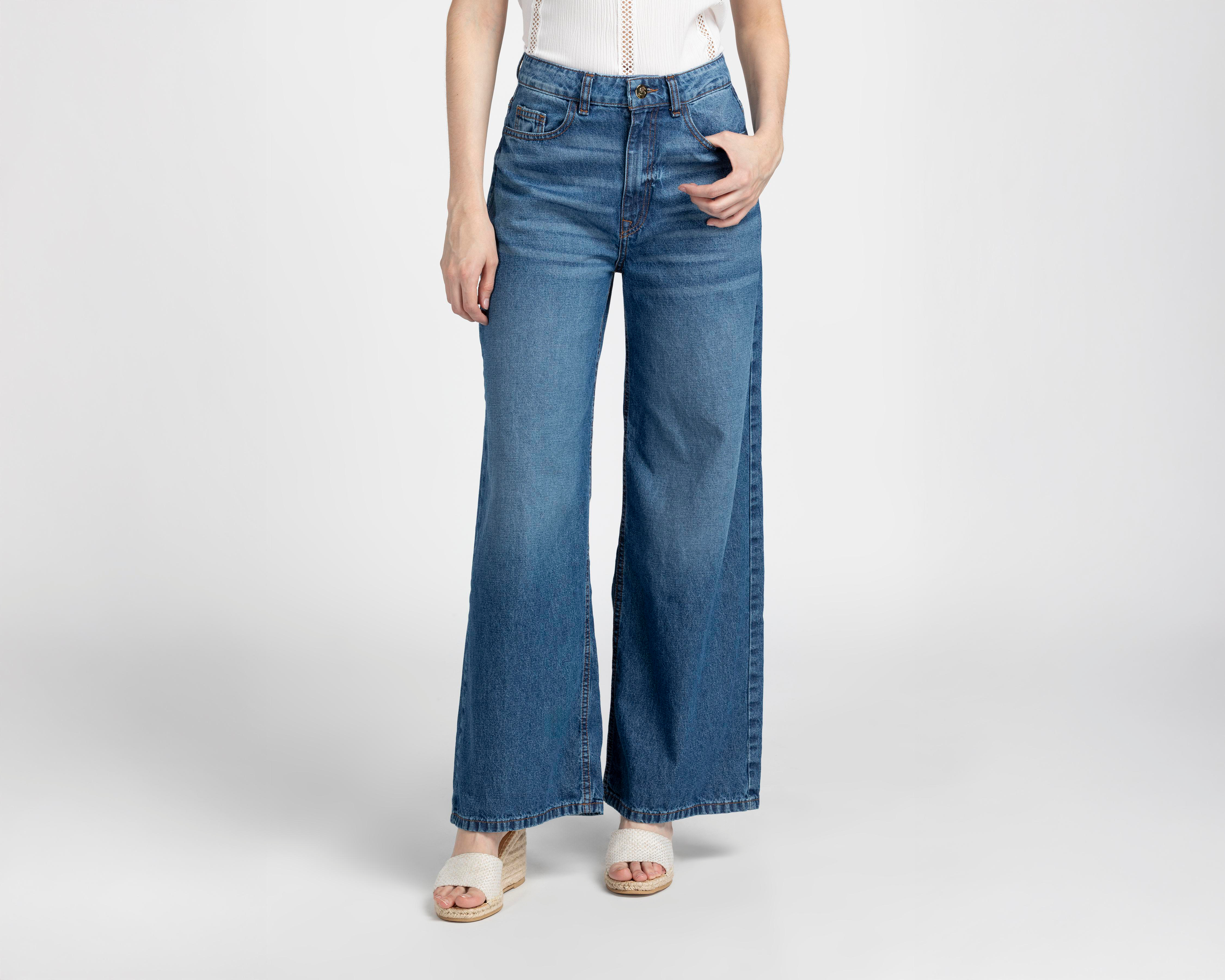 Foto 2 pulgar | Jeans Wide Leg Sahara para Mujer
