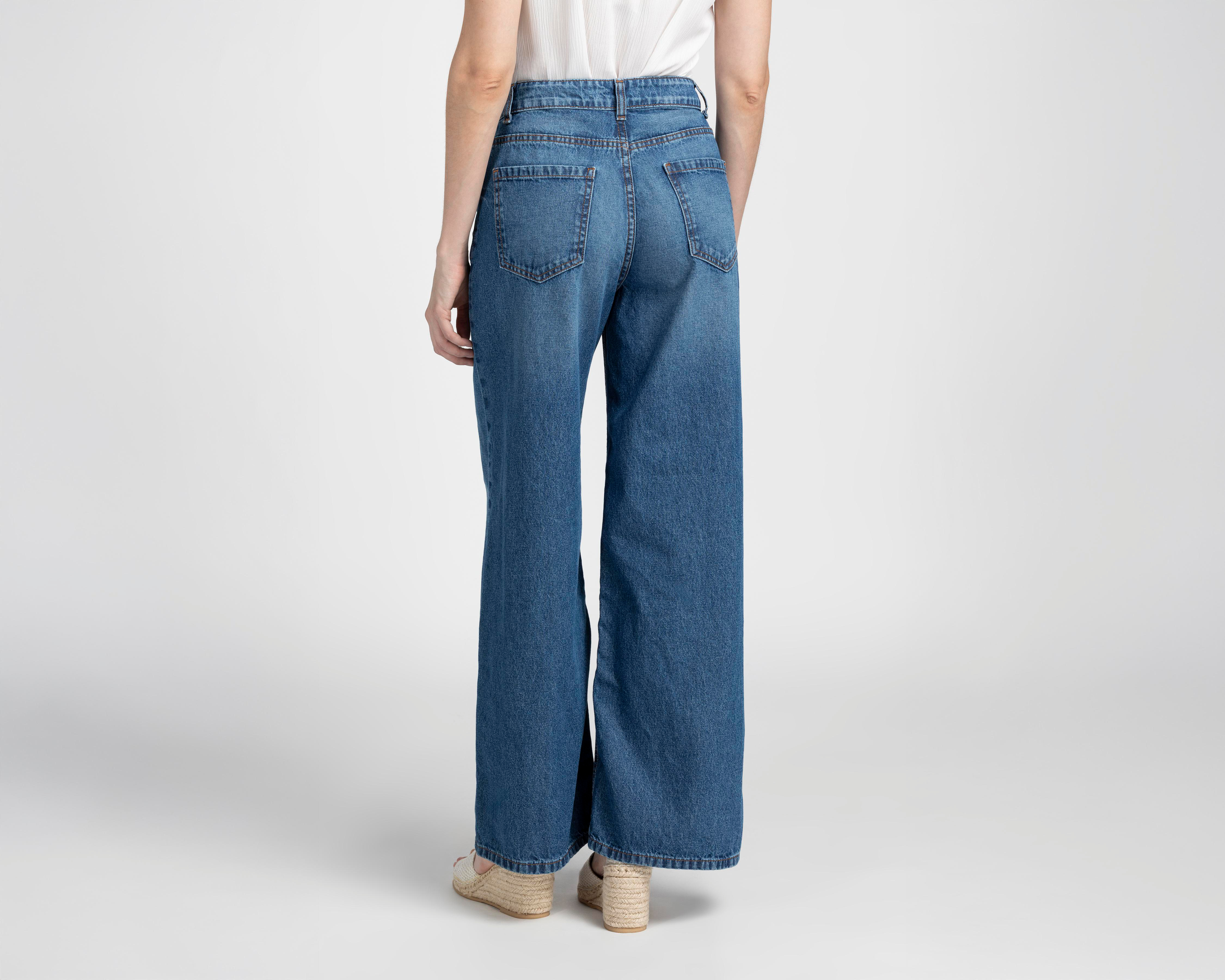 Foto 4 pulgar | Jeans Wide Leg Sahara para Mujer