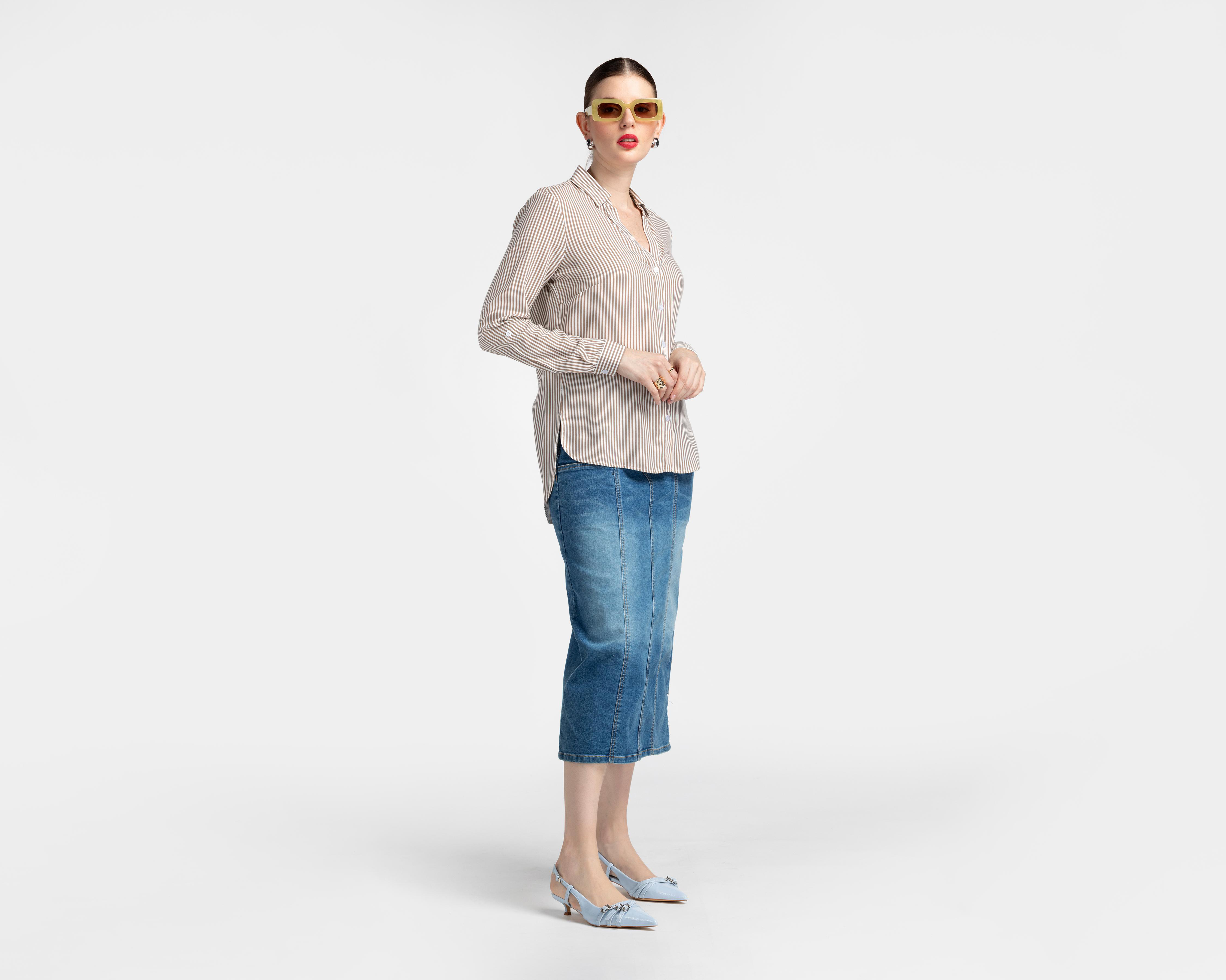 Foto 3 pulgar | Camisa Manga Larga Sahara para Mujer