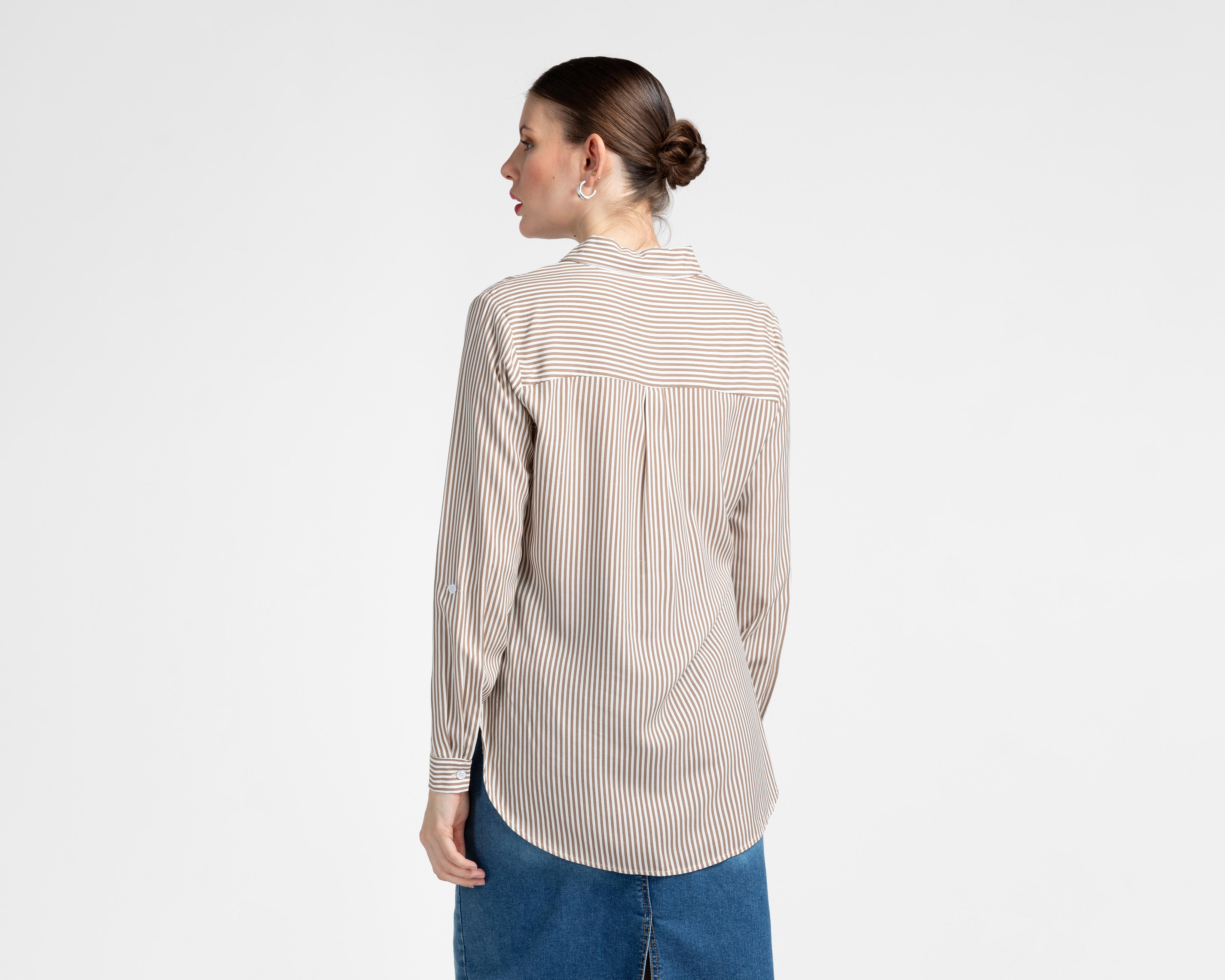 Foto 4 pulgar | Camisa Manga Larga Sahara para Mujer