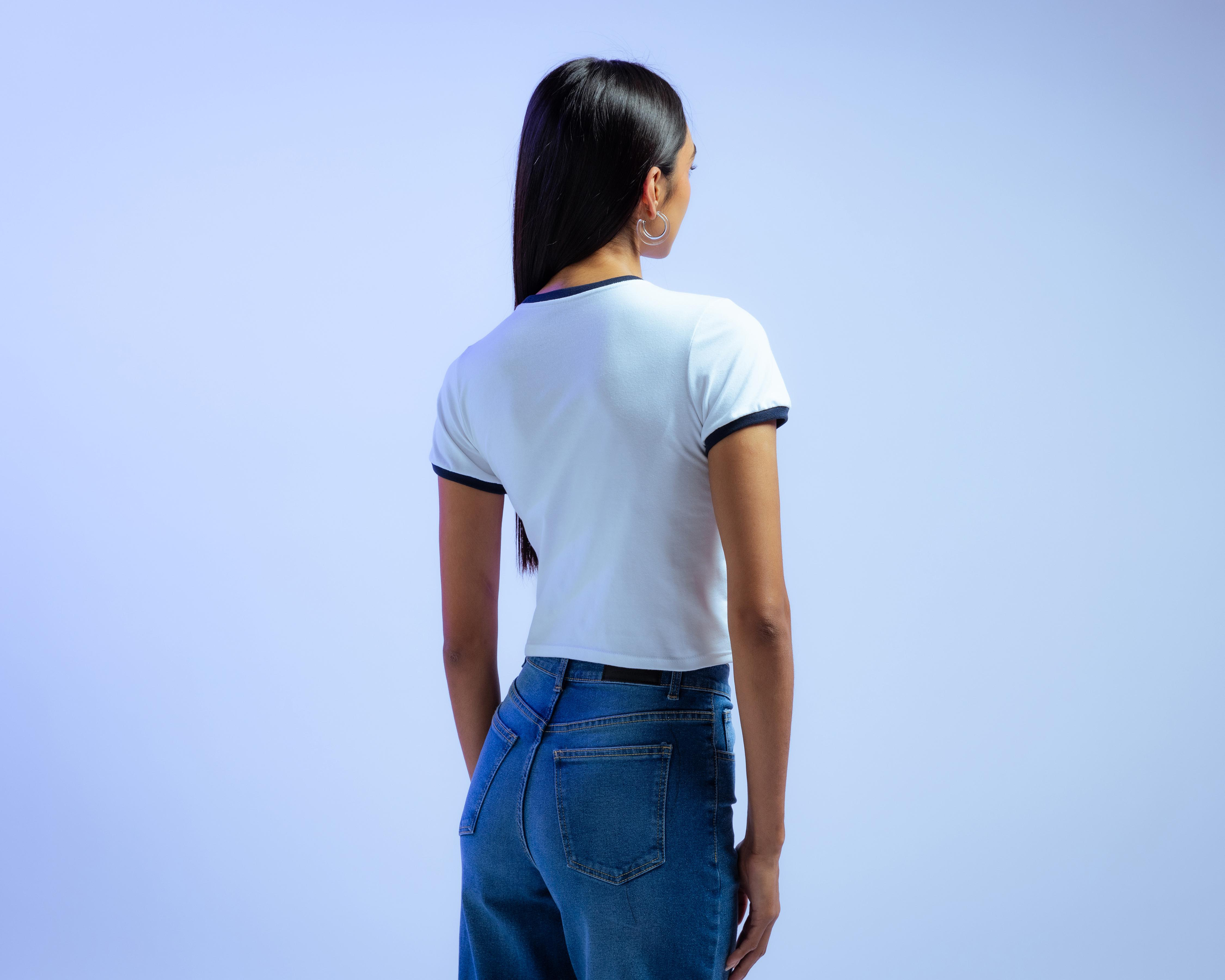 Foto 4 pulgar | Playera Manga Corta Strona para Mujer