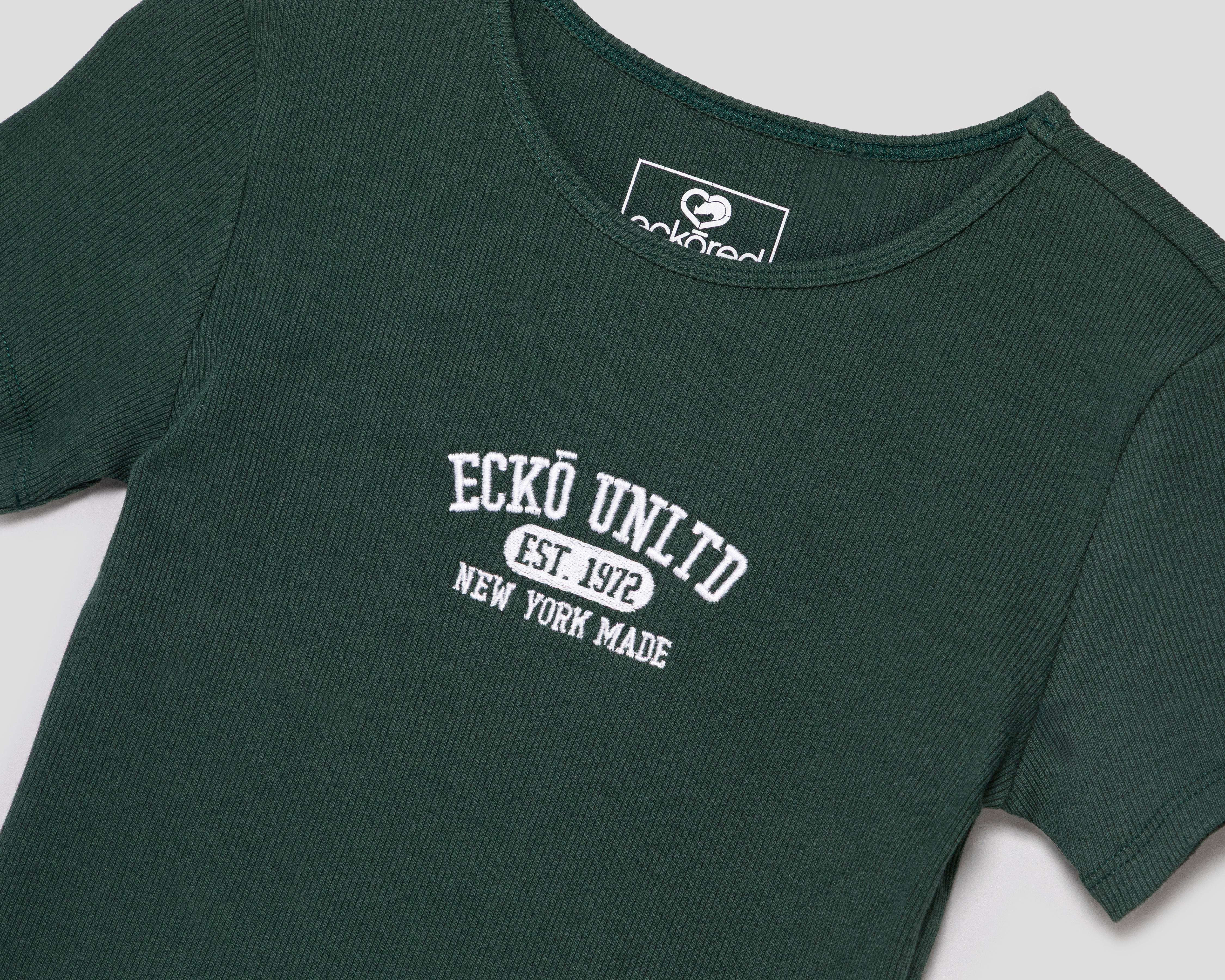 Foto 4 pulgar | Playera Verde Ecko Unltd. para Mujer