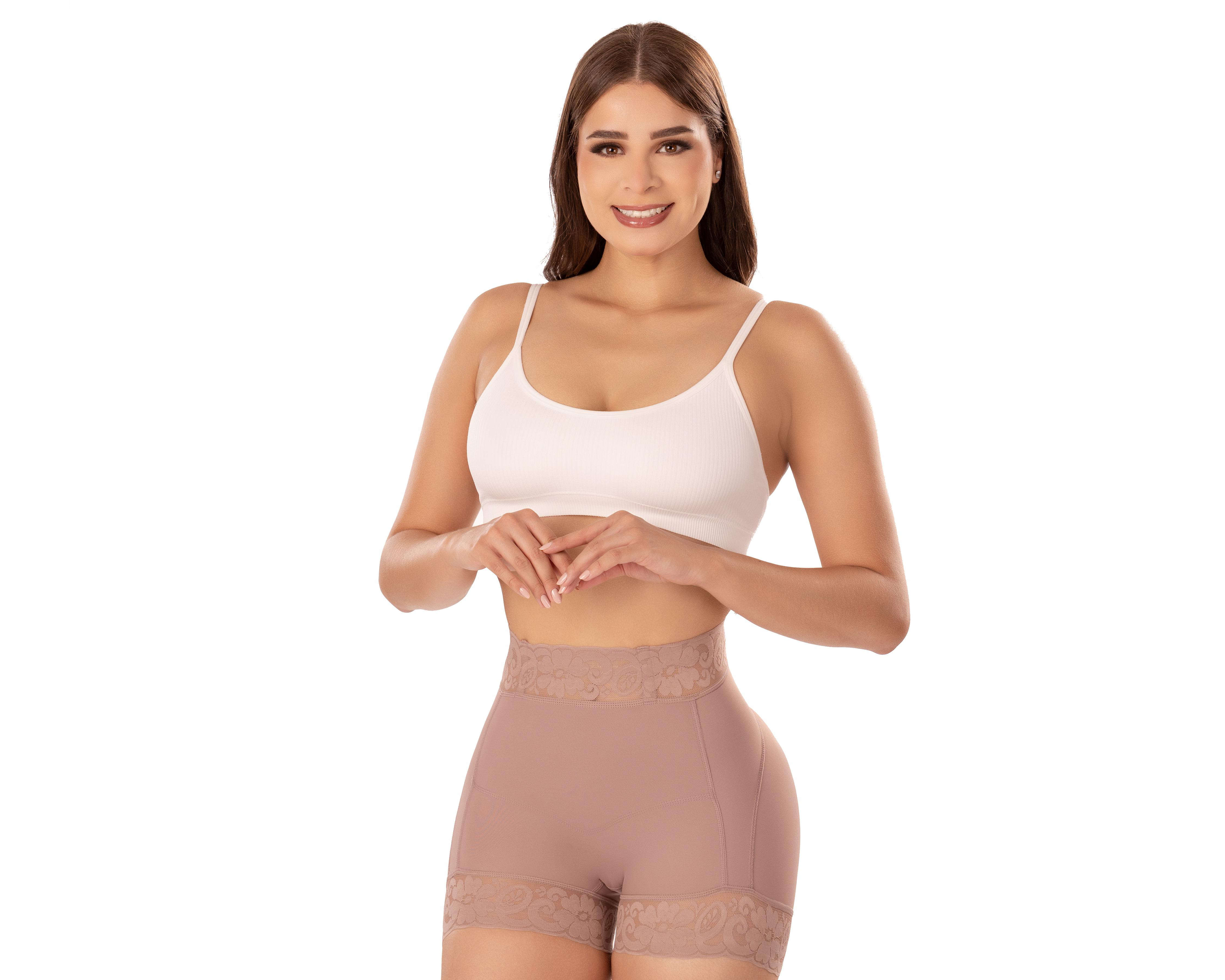 Foto 2 pulgar | Faja tipo Bóxer Shape Concept con Encaje para Mujer