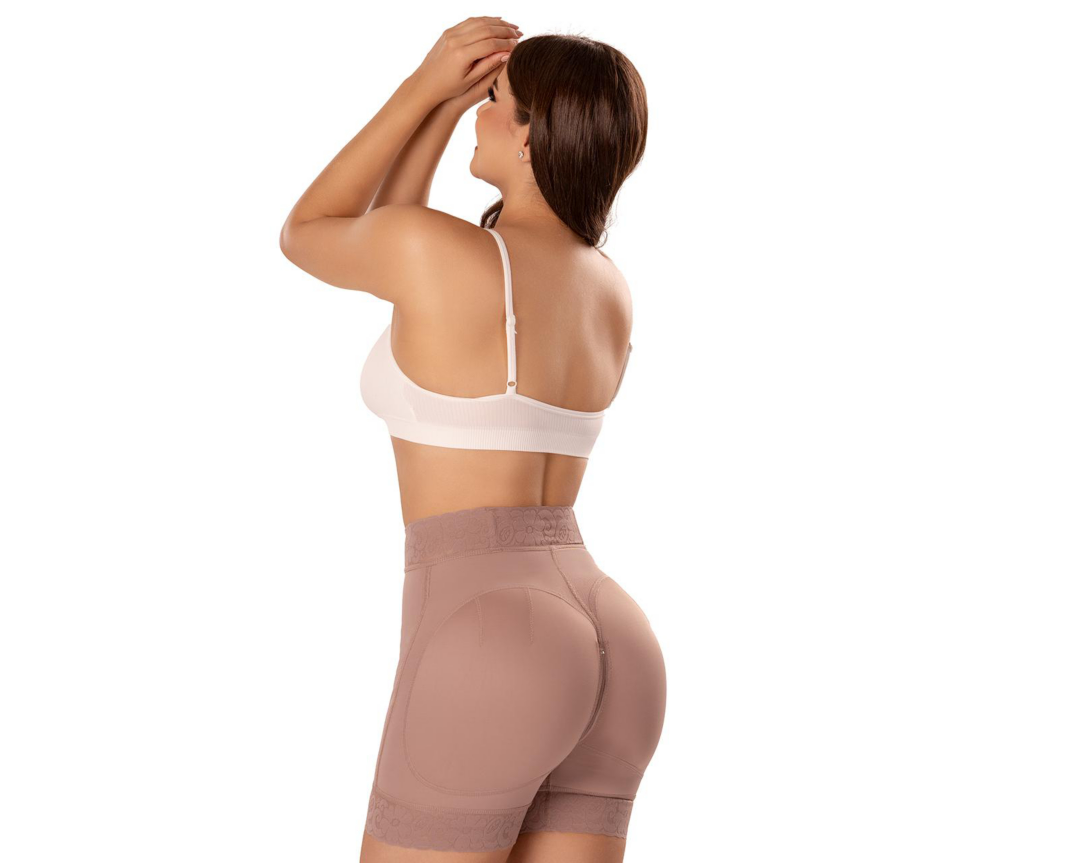 Foto 4 pulgar | Faja tipo Bóxer Shape Concept con Push Up para Mujer