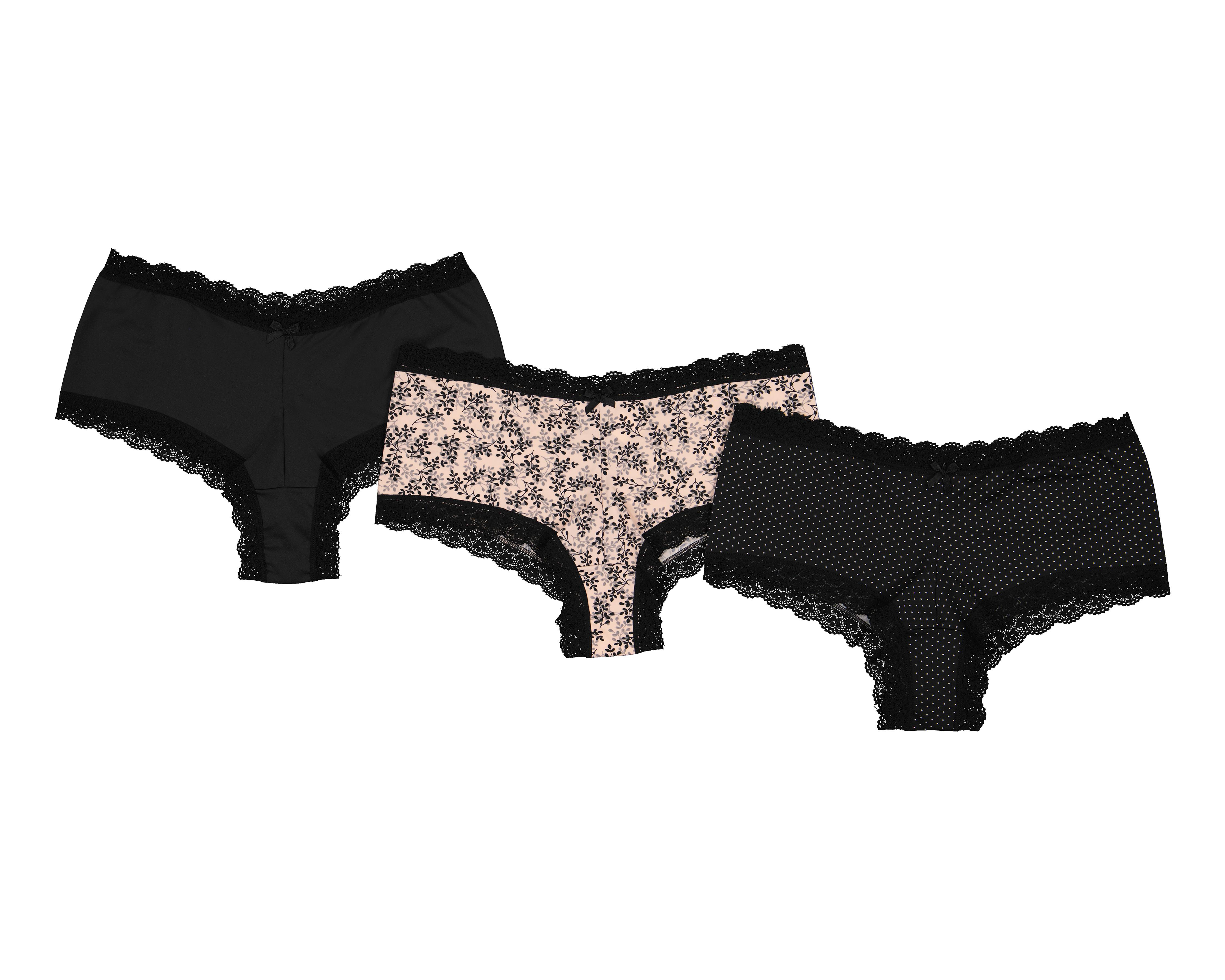 Bóxer con Encaje Frescura para Mujer 3 Piezas