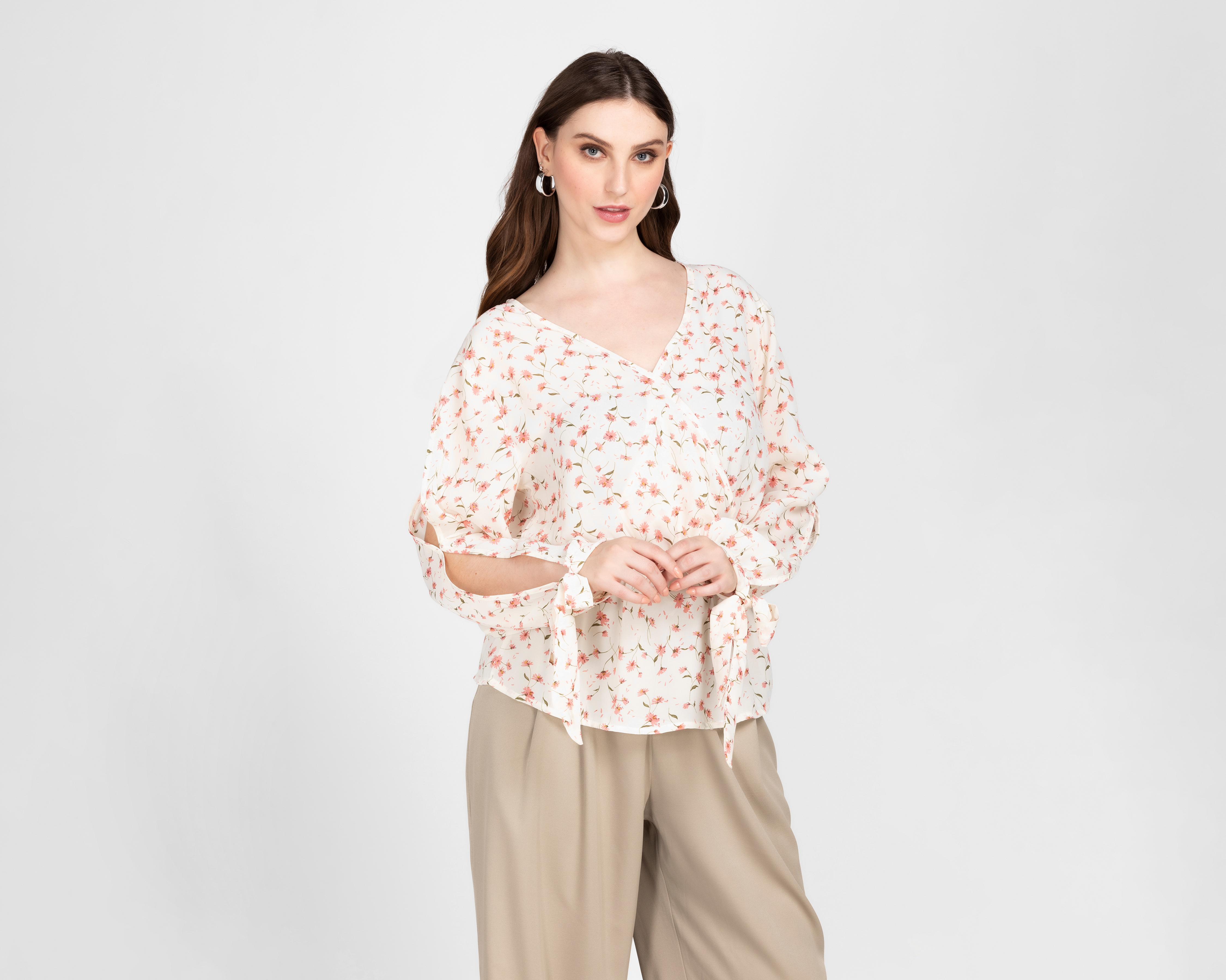 Blusa Ted Lapidus Estampado Floral para Mujer