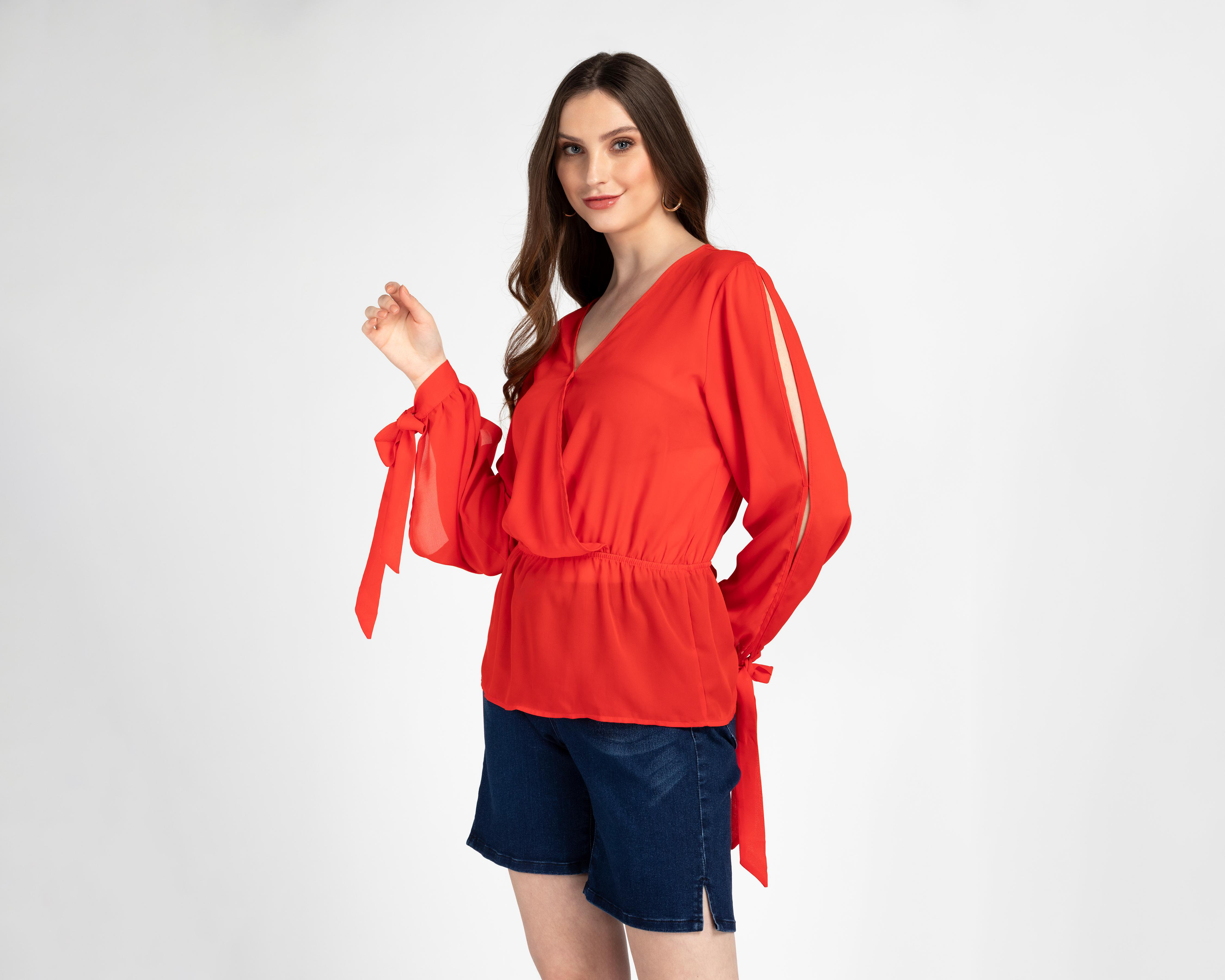 Blusa Ted Lapidus Roja para Mujer
