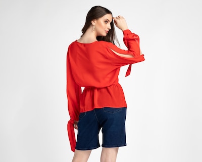 Foto 3 | Blusa Ted Lapidus Roja para Mujer