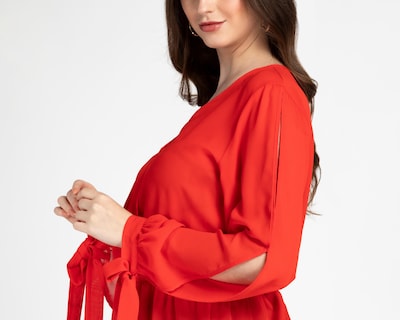 Foto 4 | Blusa Ted Lapidus Roja para Mujer