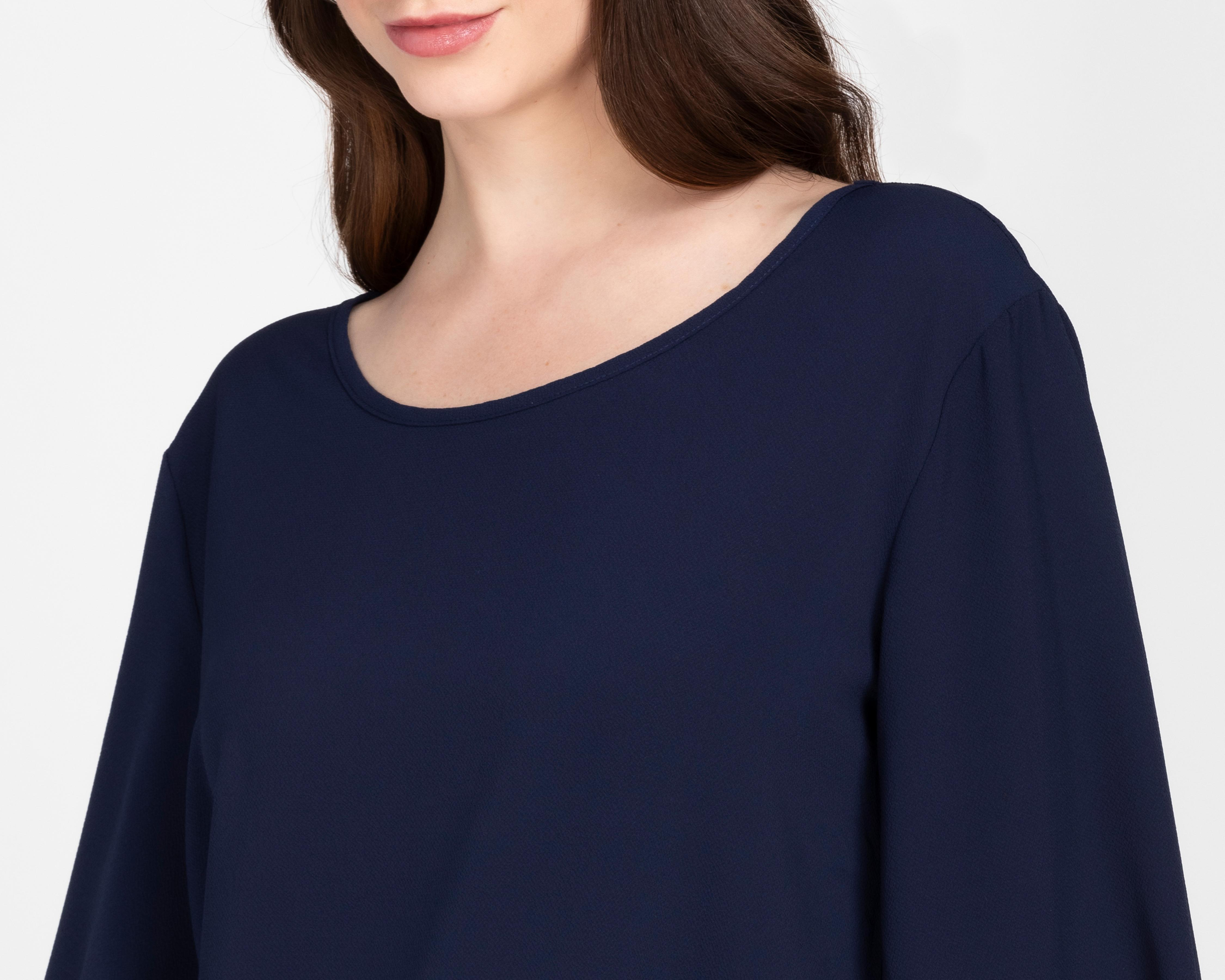 Foto 4 | Blusa Ted Lapidus Manga Acampanada para Mujer