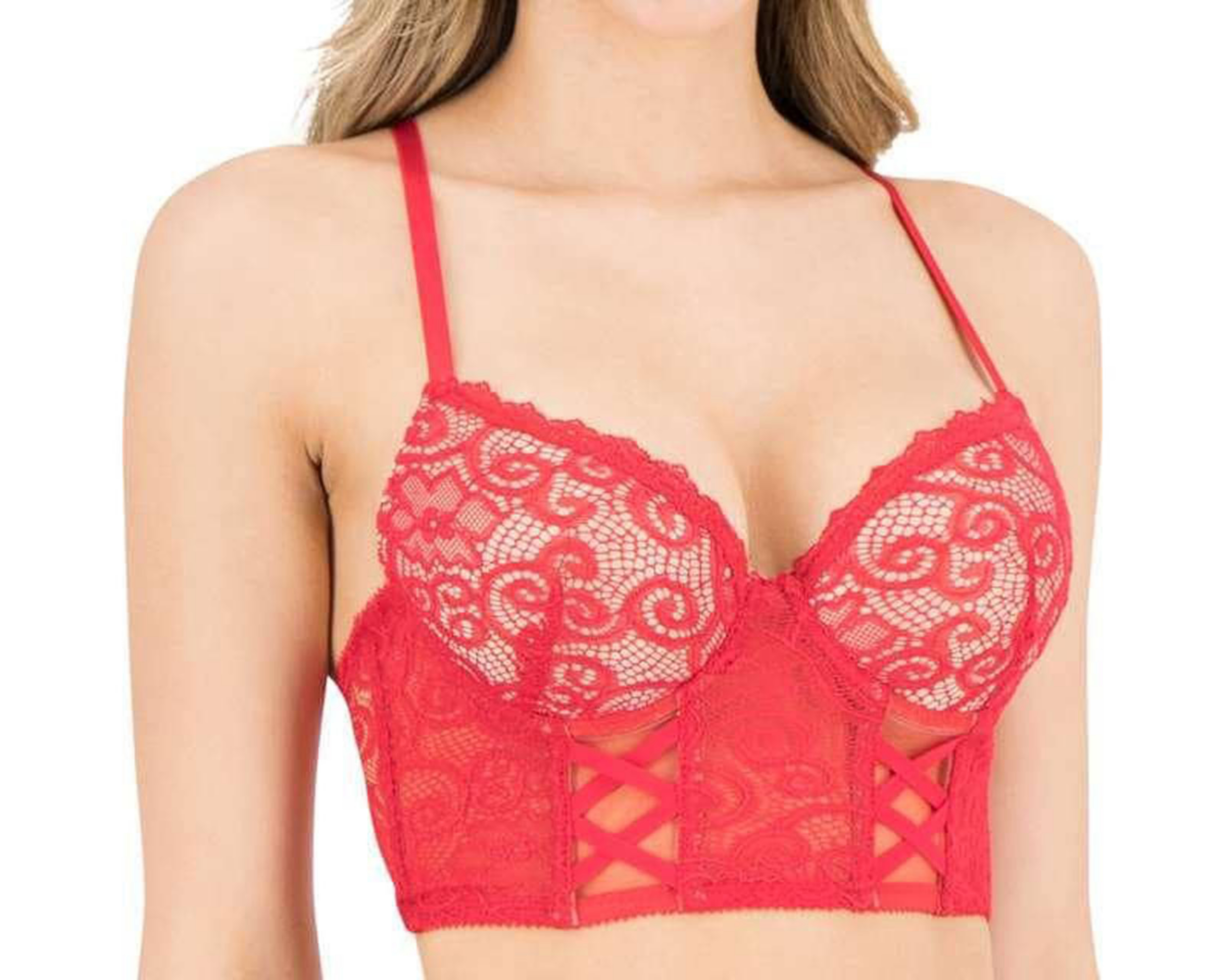 Foto 4 pulgar | Coordinado de Encaje Beauty Secret con Varilla para Mujer 2 Pack