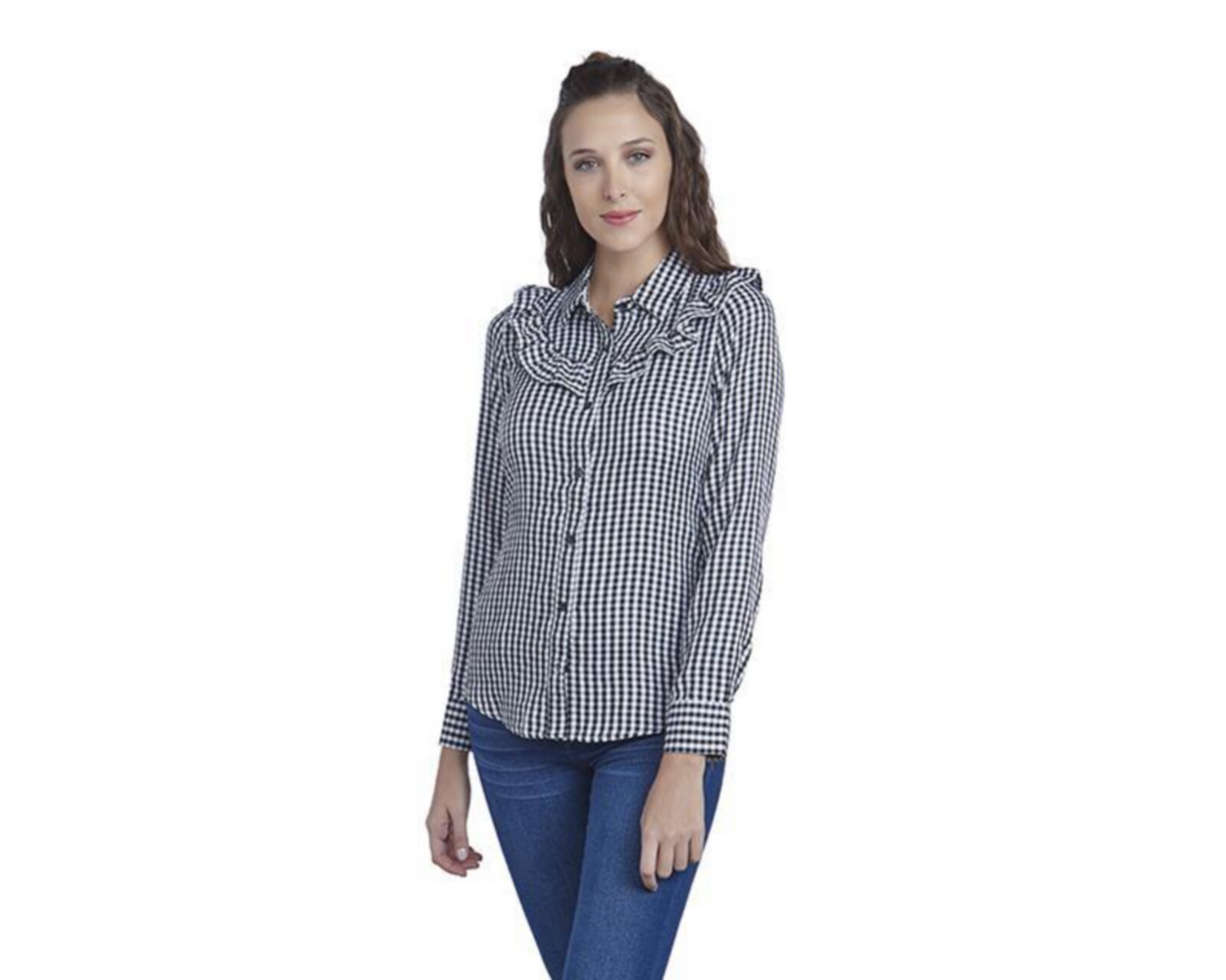 blusa a cuadros mujer