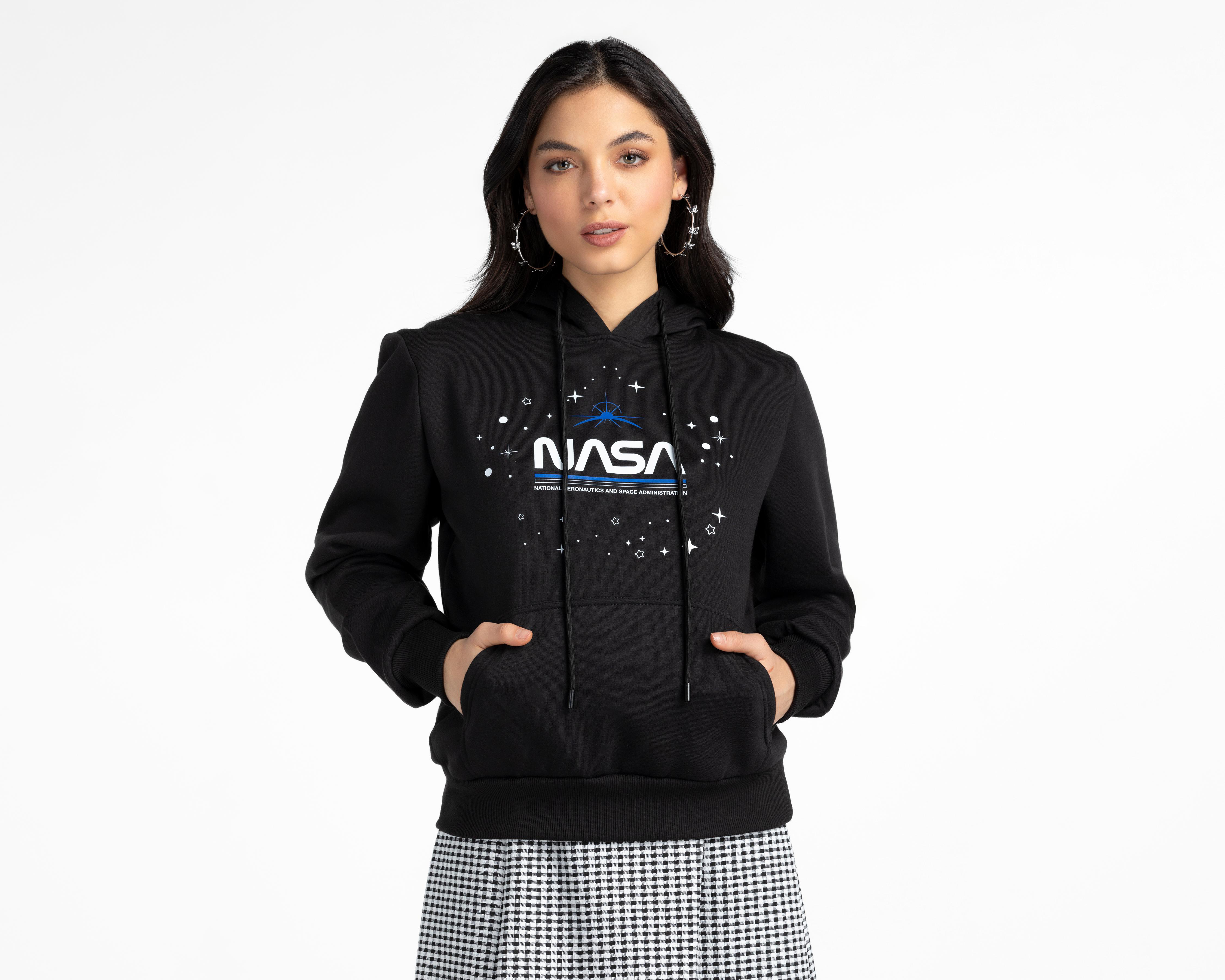 Foto 1 | Sudadera con Gorro NASA para Mujer