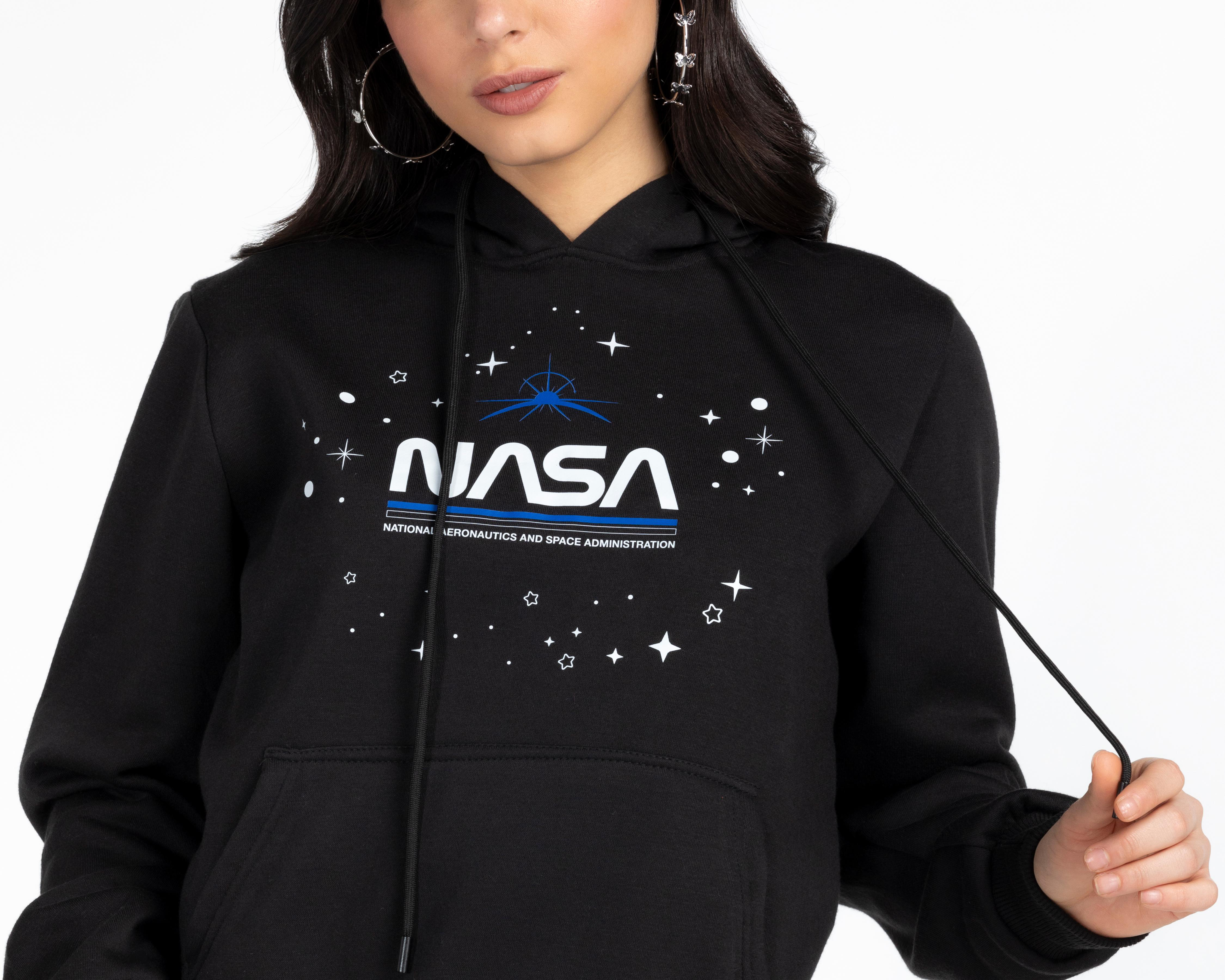 Foto 3 | Sudadera con Gorro NASA para Mujer