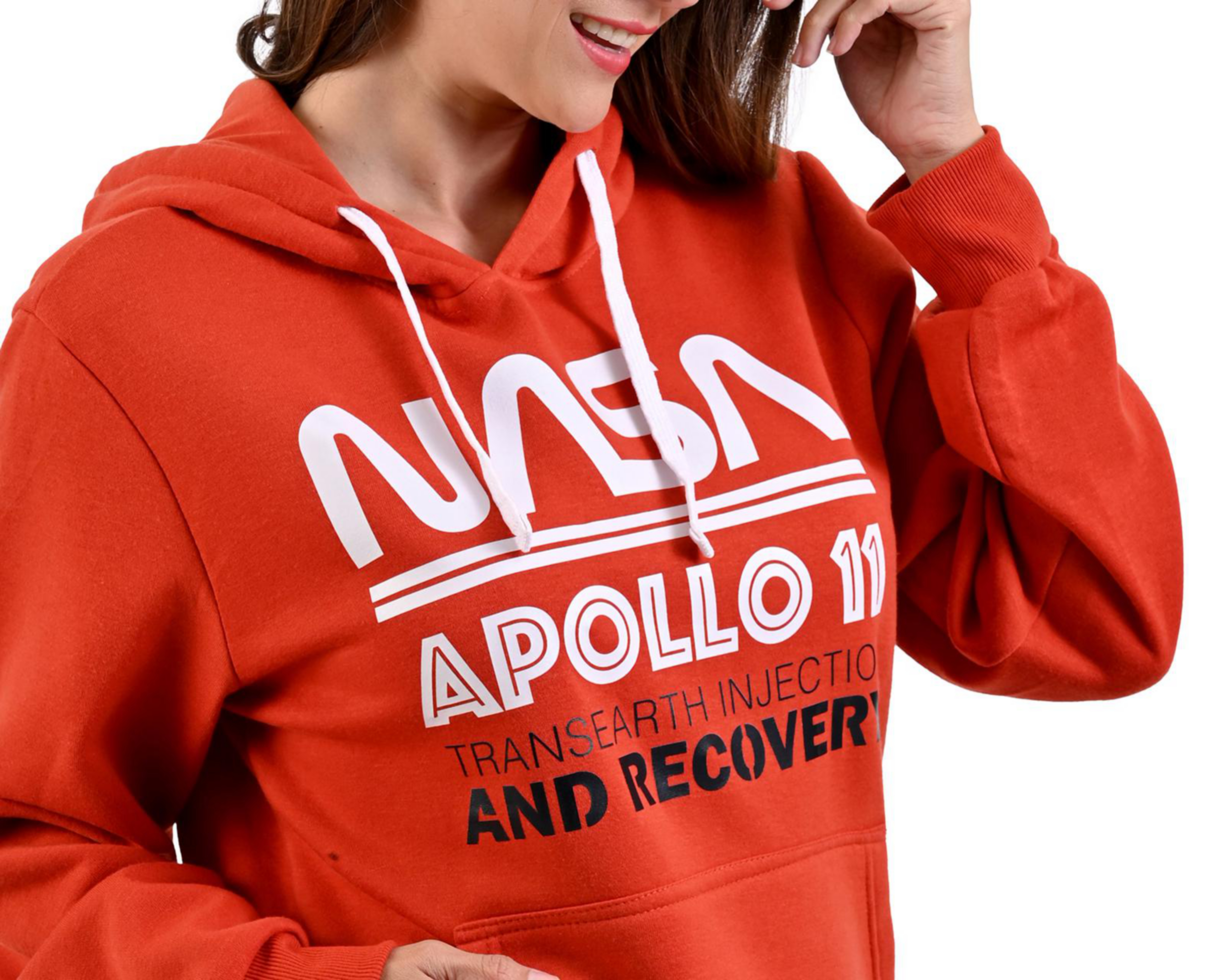 Foto 5 pulgar | Sudadera con Gorro NASA para Mujer