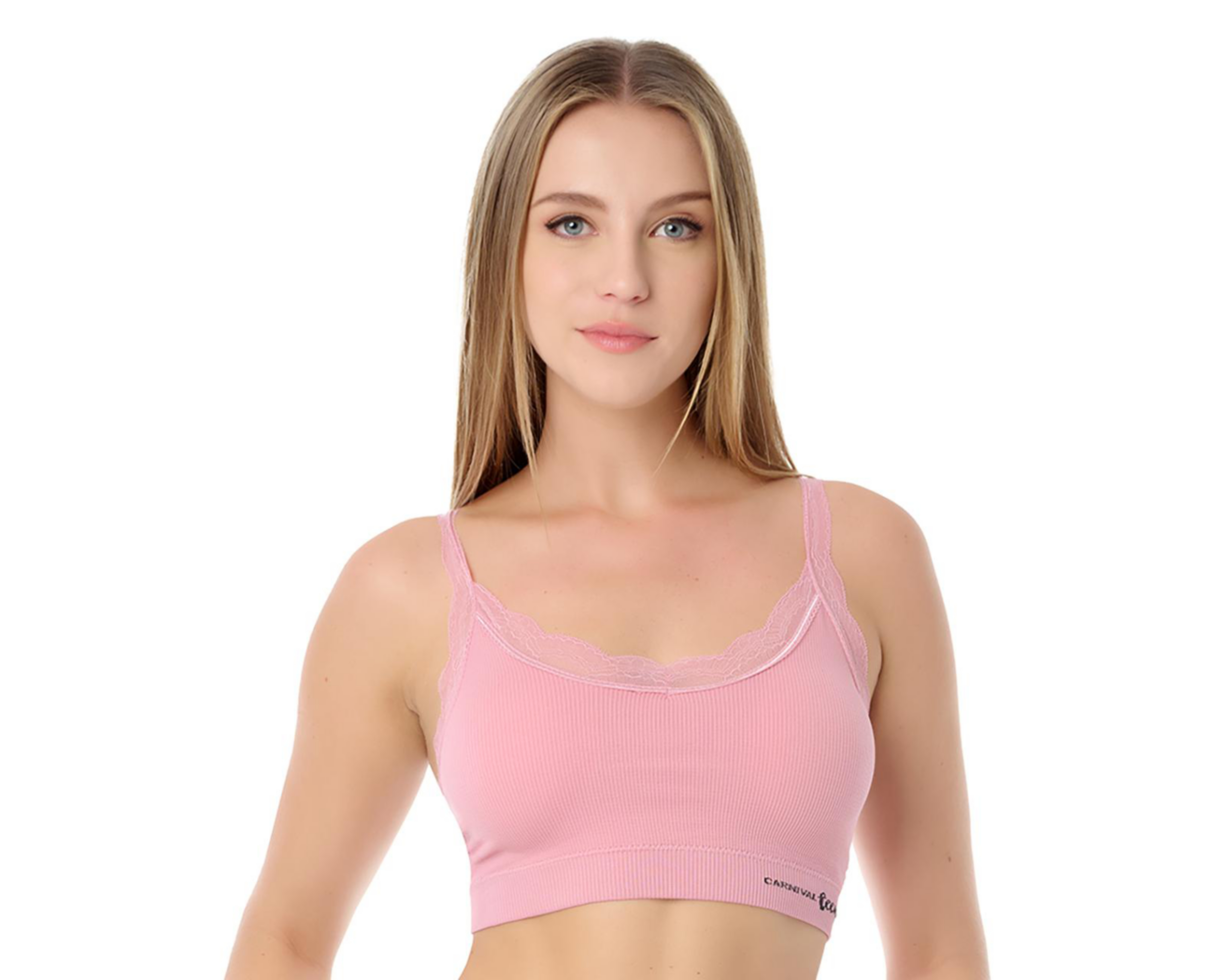 Foto 2 | Top con Encaje Carnival Copa Preformada para Mujer 2 Pack