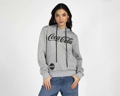 Foto 1 | Sudadera con Gorro Coca-Cola para Mujer