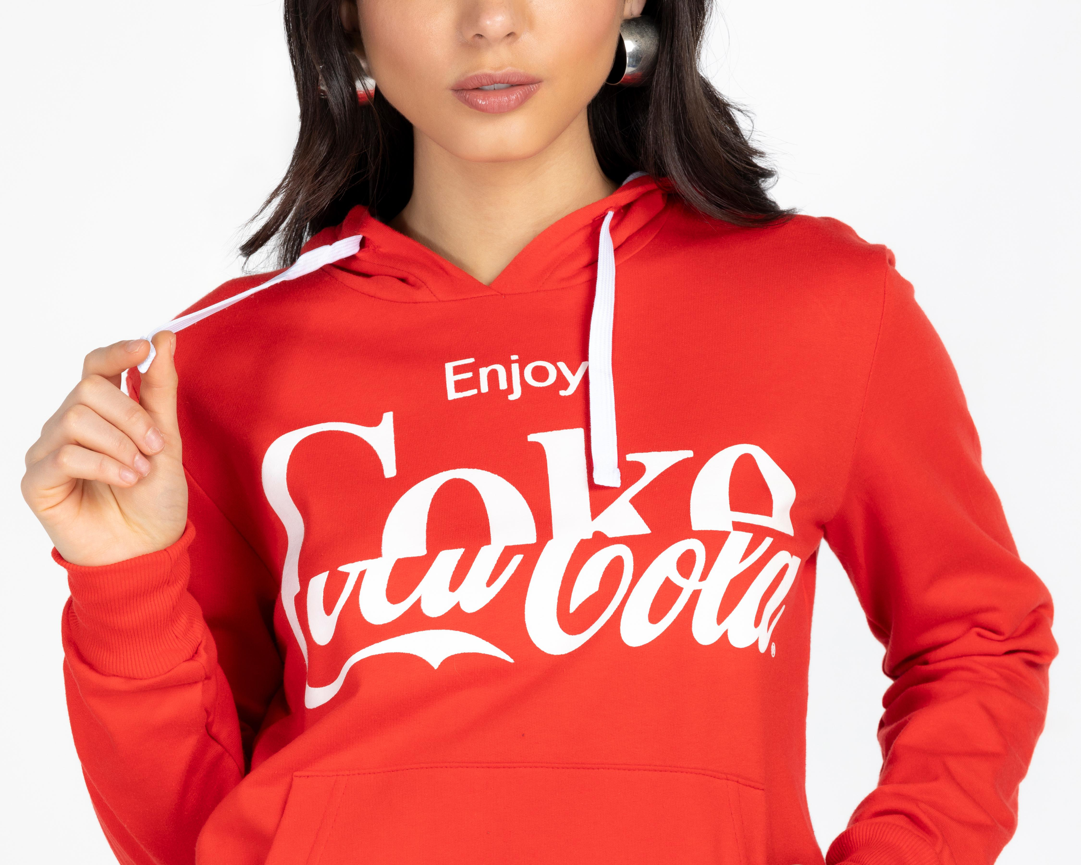 Foto 3 | Sudadera con Gorro Coca-Cola para Mujer