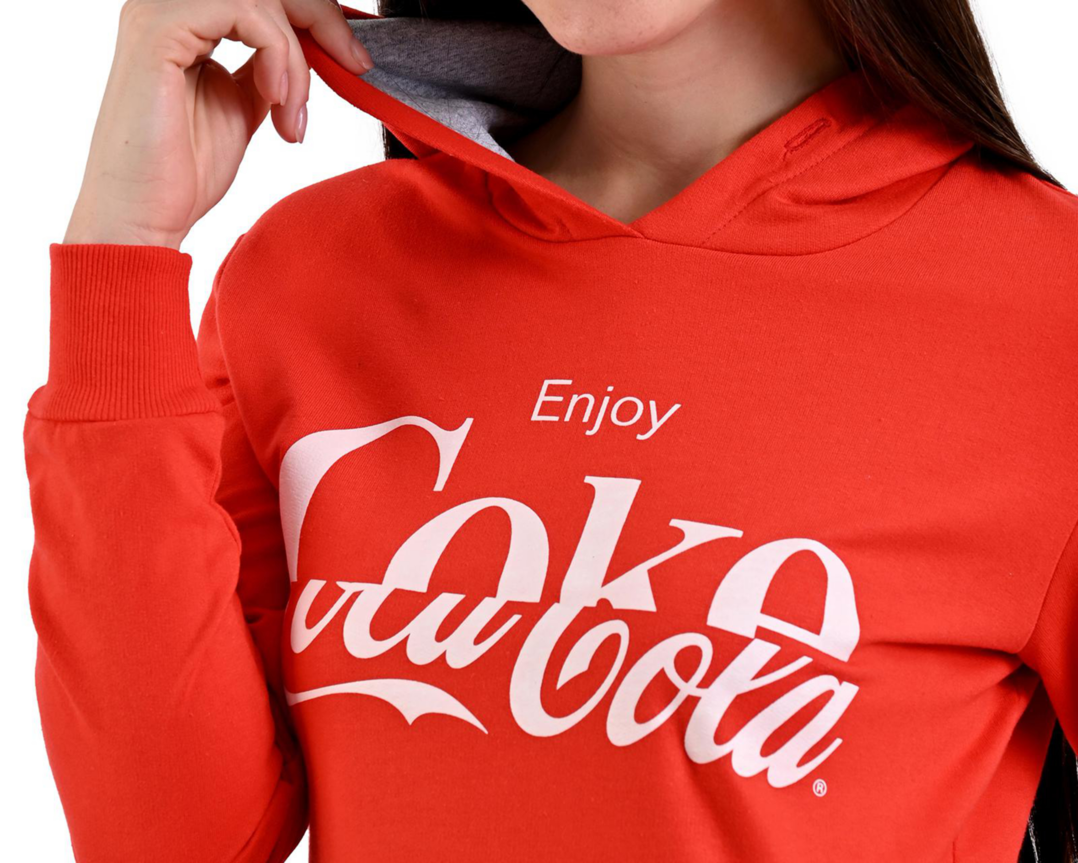 Foto 4 | Sudadera con Gorro Coca-Cola para Mujer