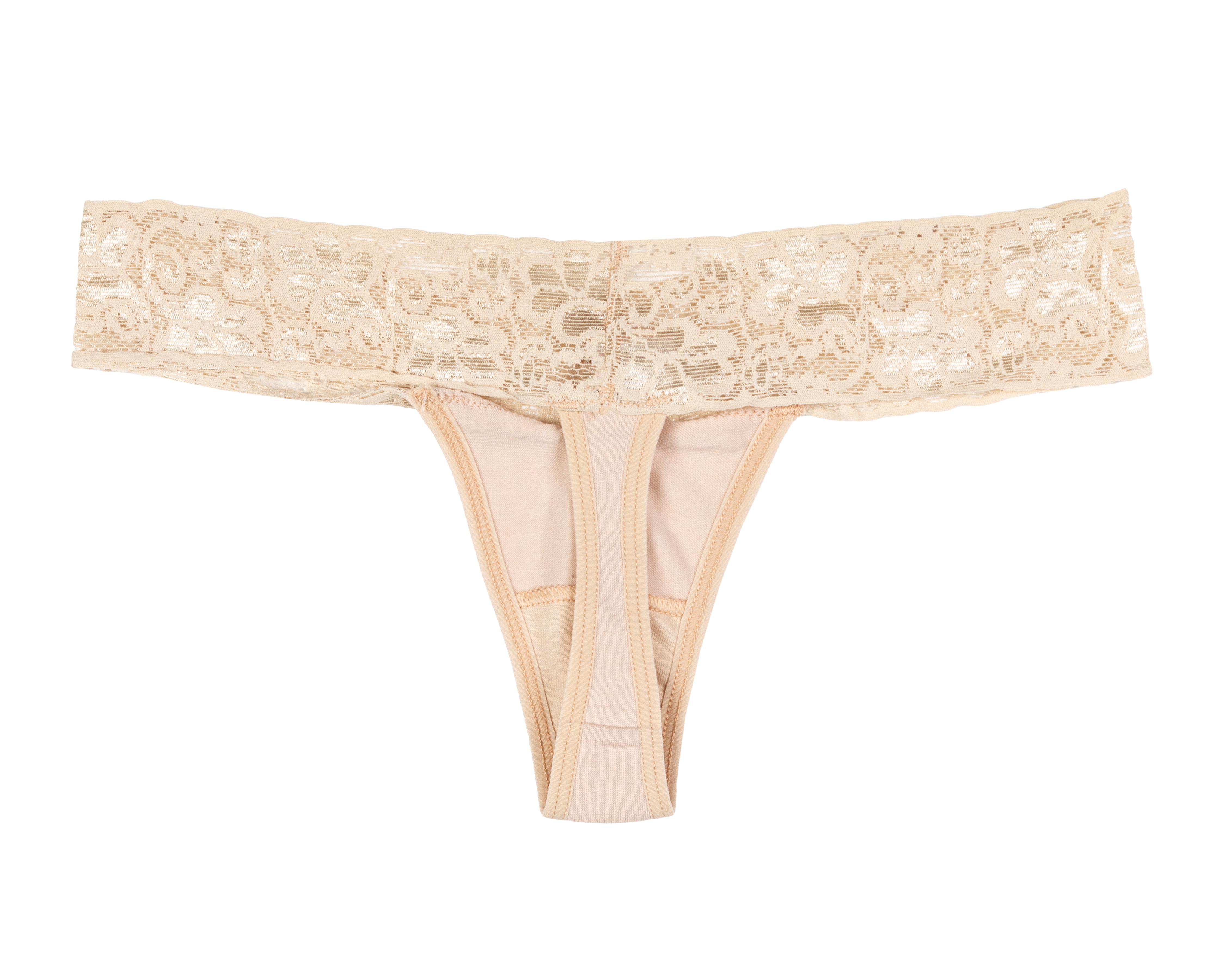 Foto 3 pulgar | Tanga con Encaje Tops & Bottoms para Mujer
