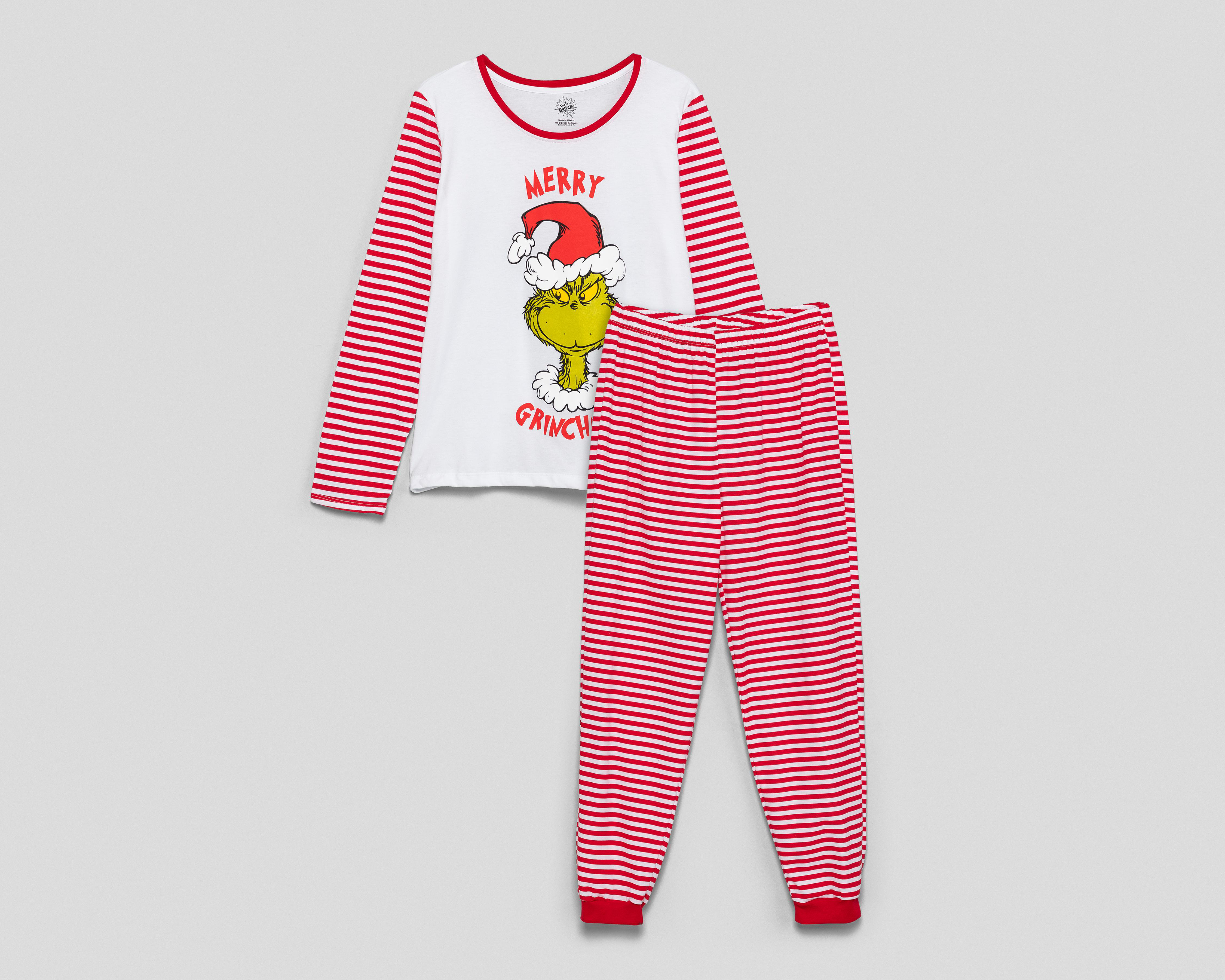Foto 2 pulgar | Pijama Dr. Seuss The Grinch para Mujer 2 Piezas