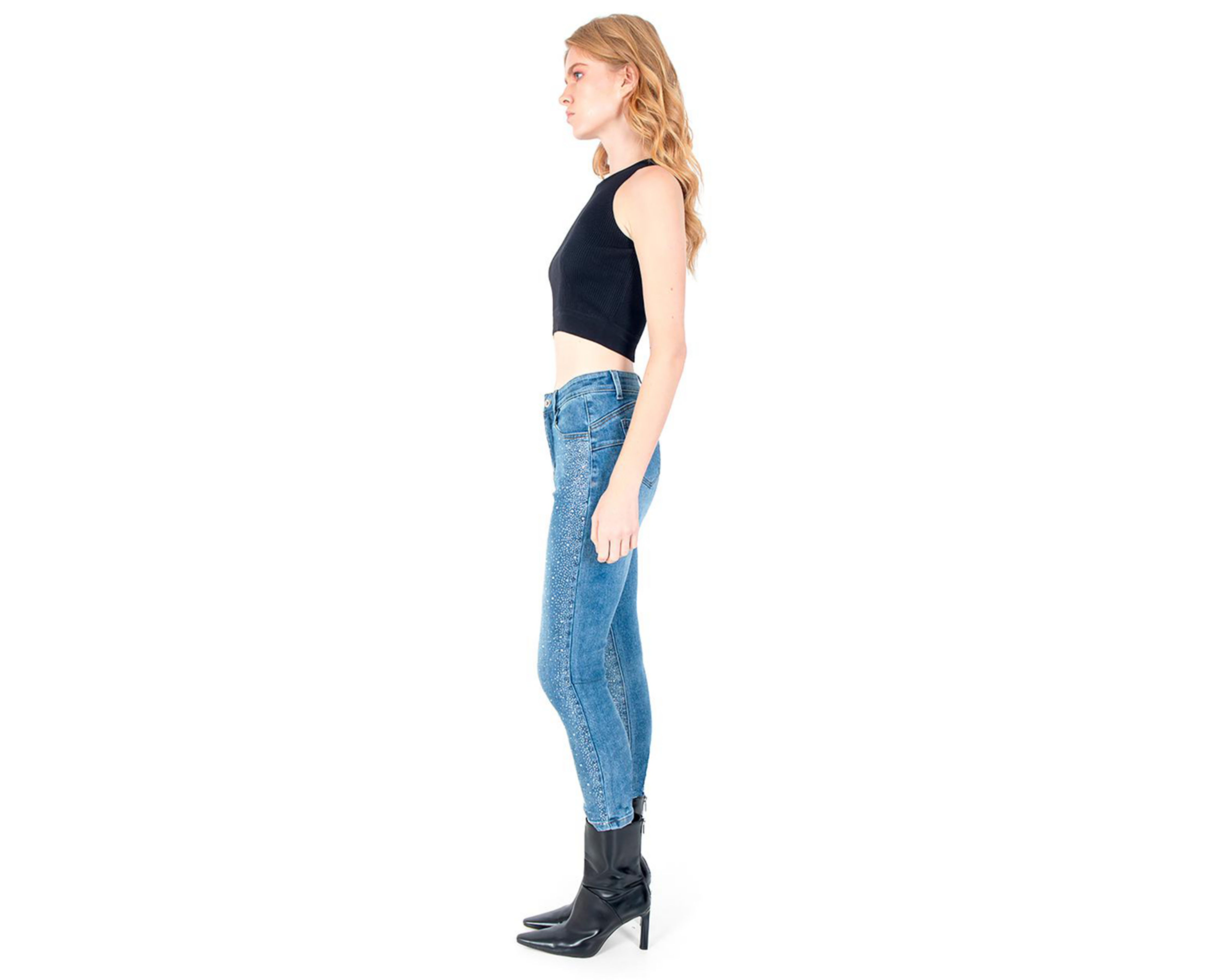 Foto 3 pulgar | Jeans Skinny Forever 21 para Mujer