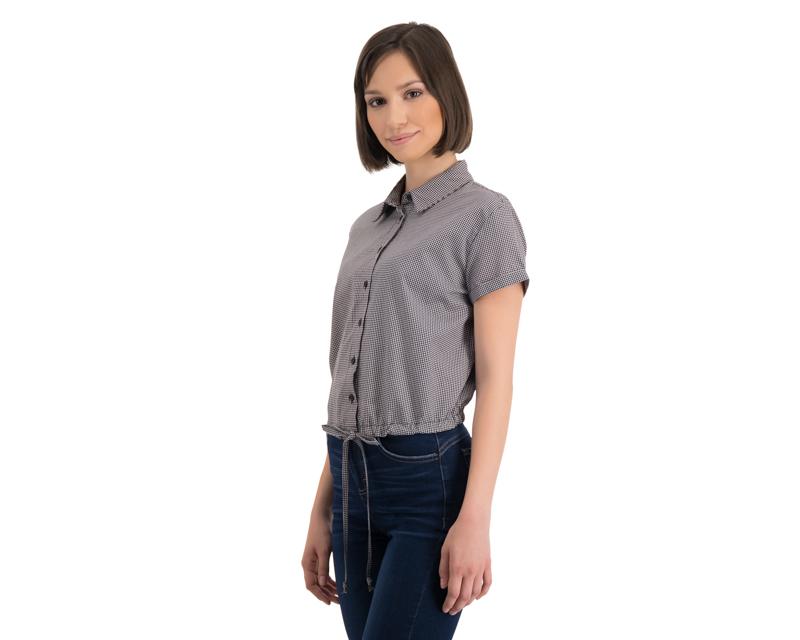 blusa gris mujer