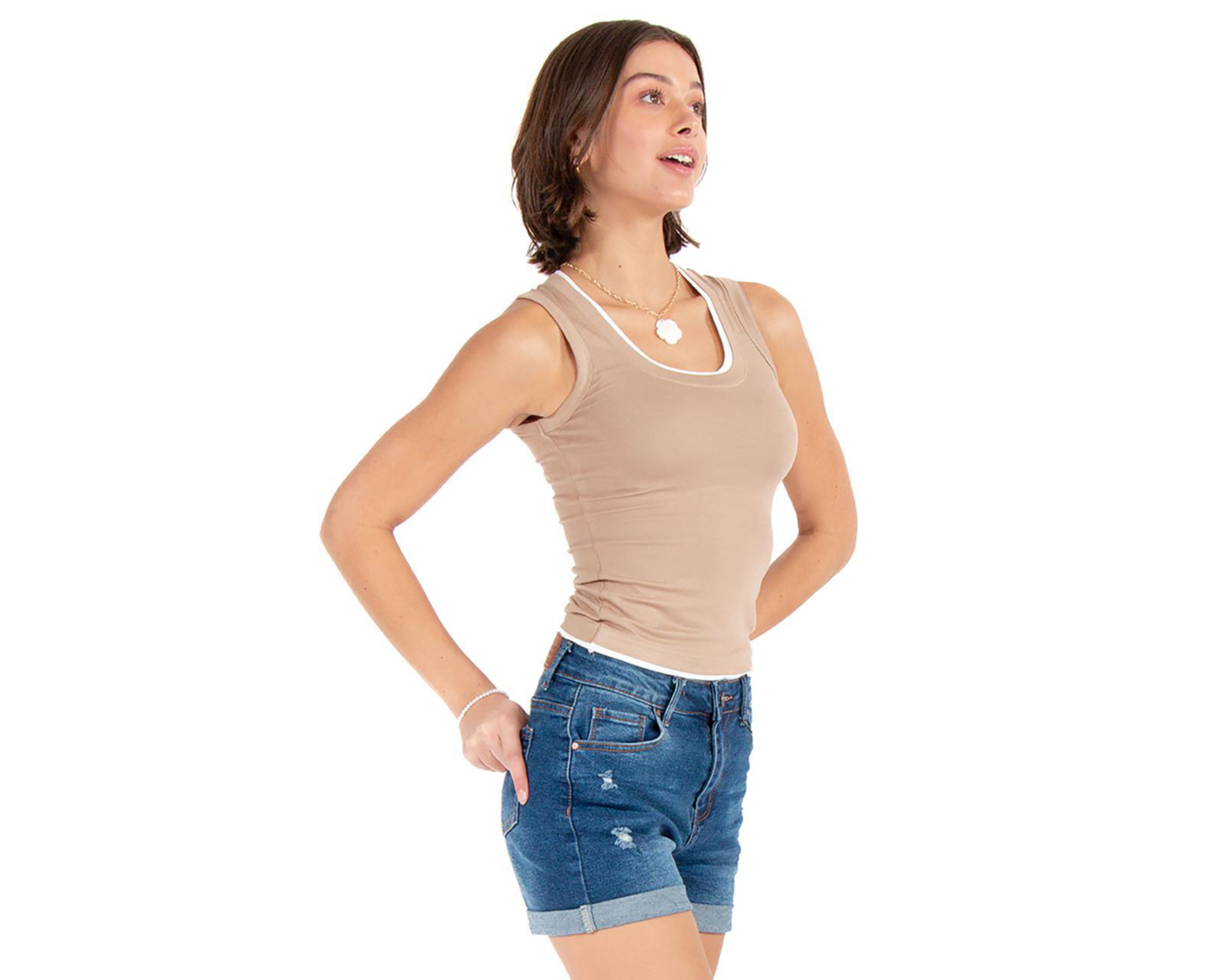 Foto 3 pulgar | Playera Sin Mangas Forever 21 para Mujer
