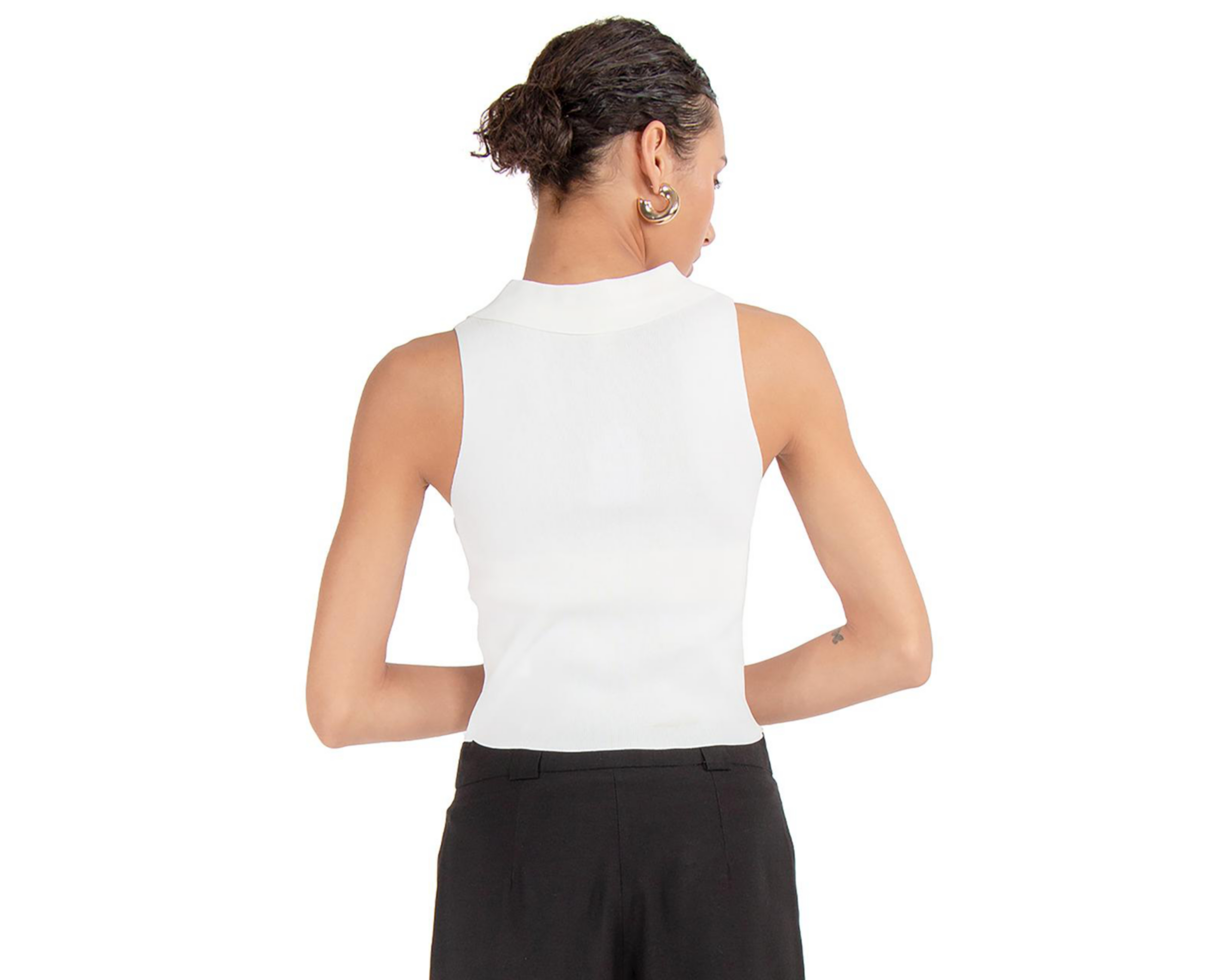 Foto 4 pulgar | Playera Forever 21 Blanca para Mujer