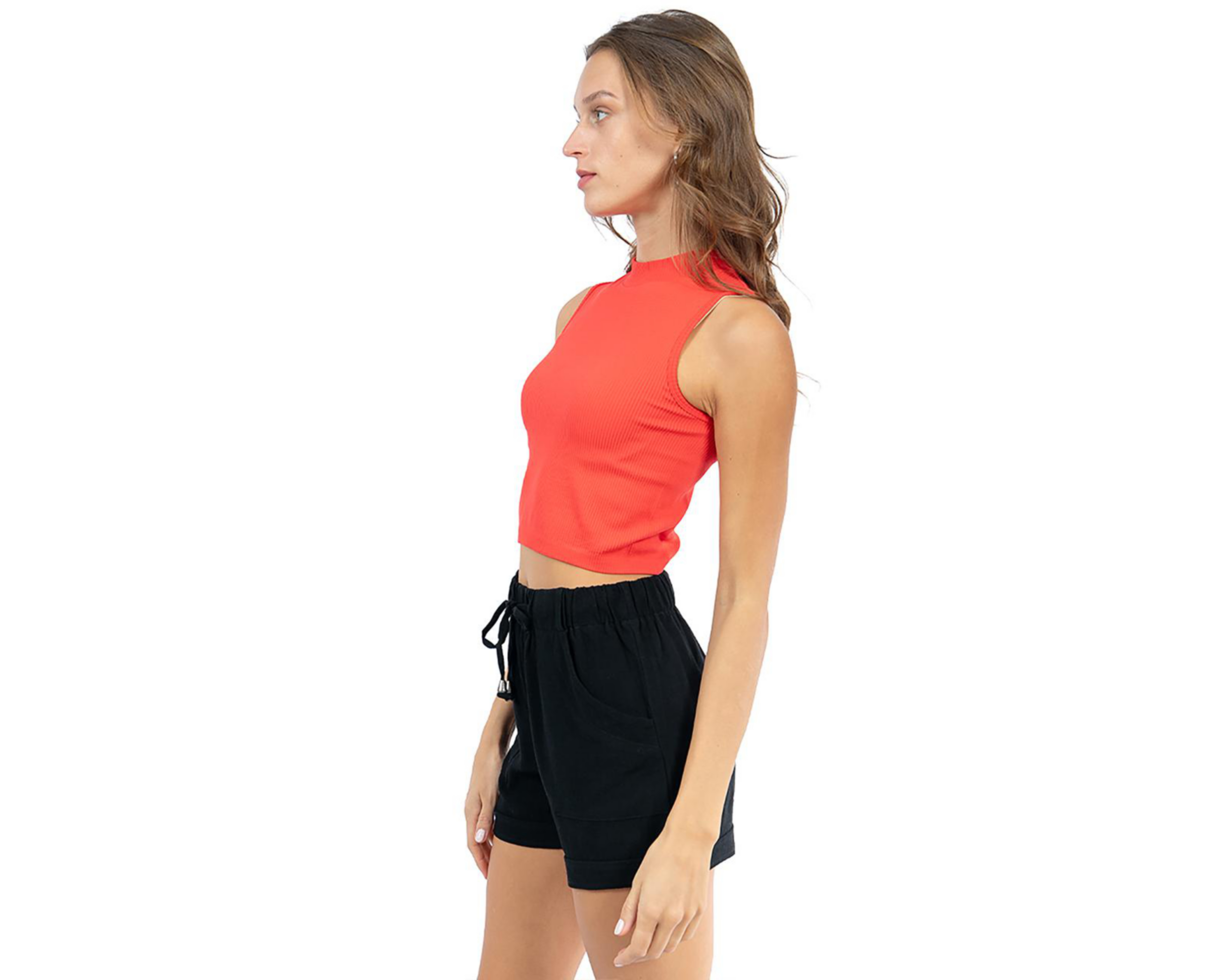 Foto 2 | Crop Top Forever 21 Acanalado para Mujer
