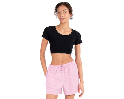 Foto 1 | Crop Top Negro Forever 21 para Mujer