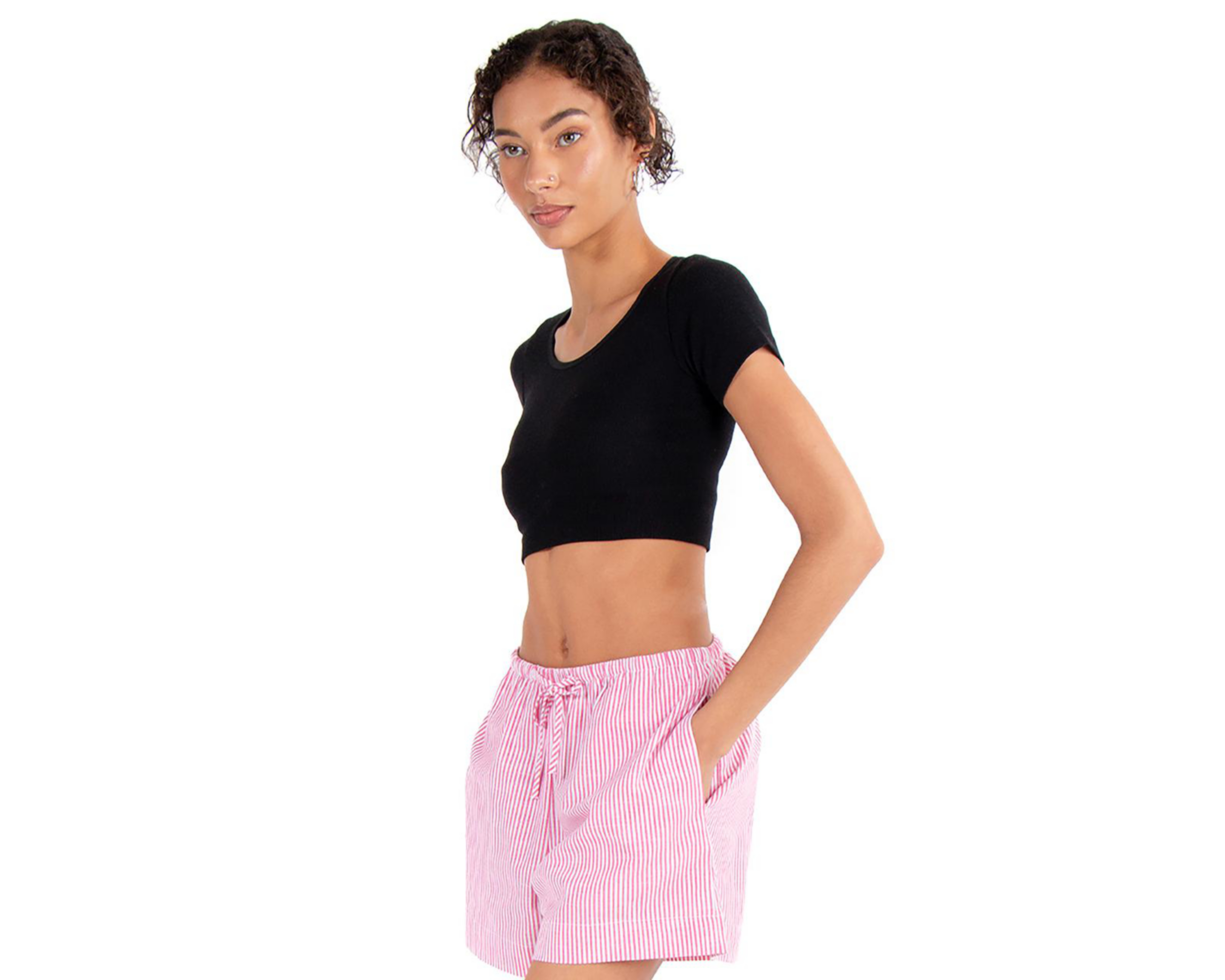 Foto 3 pulgar | Crop Top Negro Forever 21 para Mujer