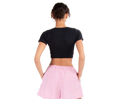 Foto 3 | Crop Top Negro Forever 21 para Mujer