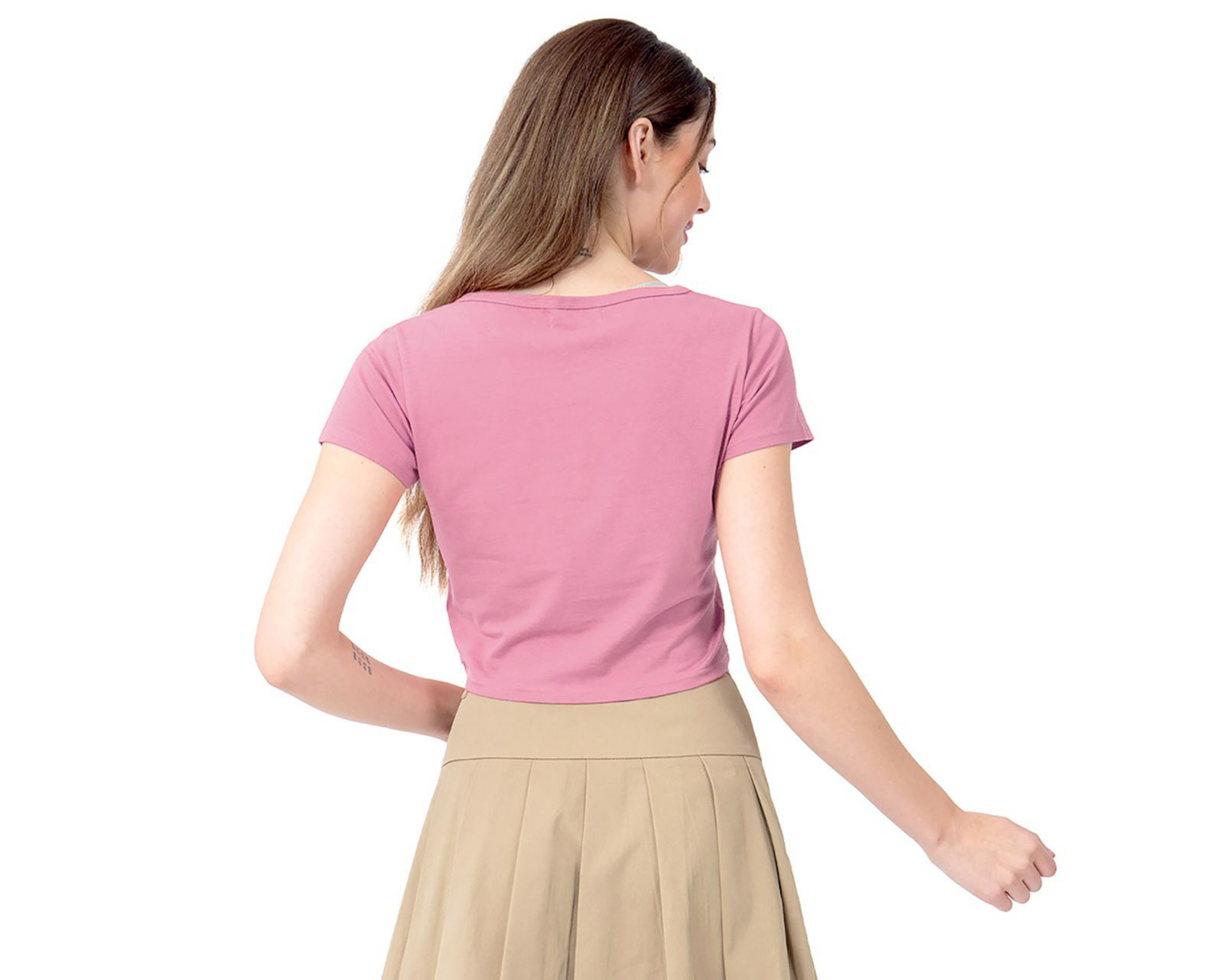 Foto 4 pulgar | Playera Rosa Forever 21 para Mujer