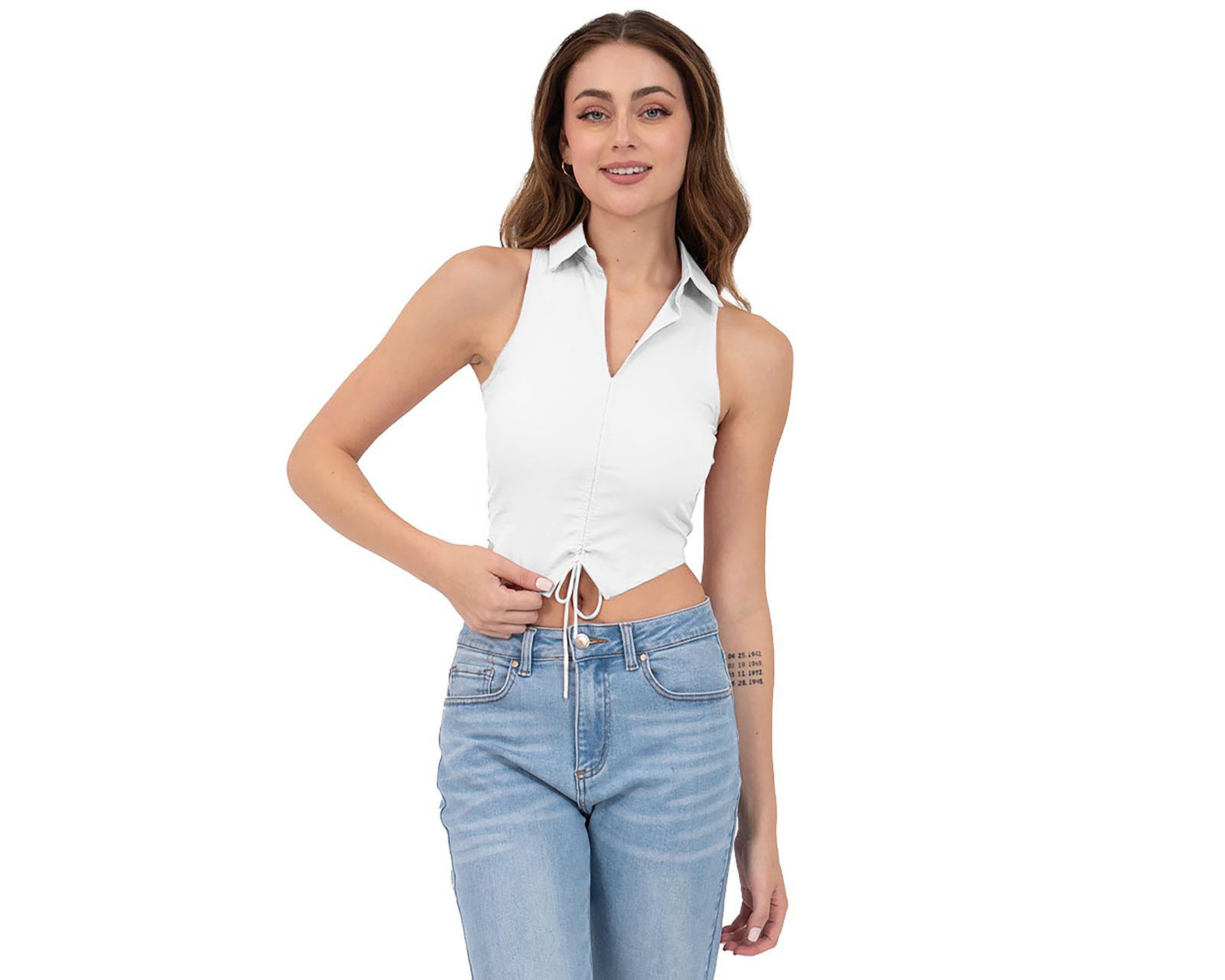 Foto 2 pulgar | Blusa Forever 21 sin Mangas para Mujer